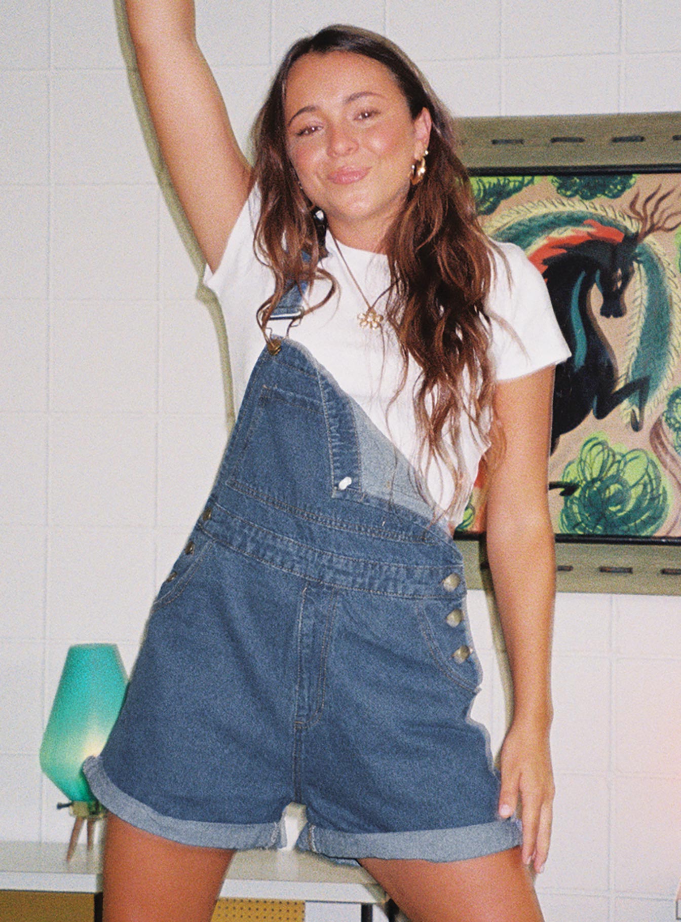 Kacey Overalls Blue Denim