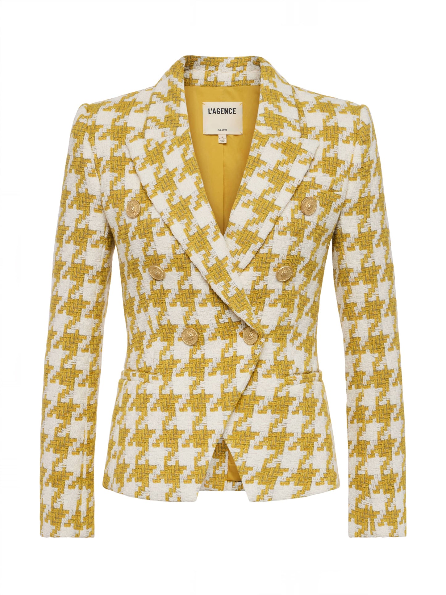 Marie Houndstooth Tweed Blazer