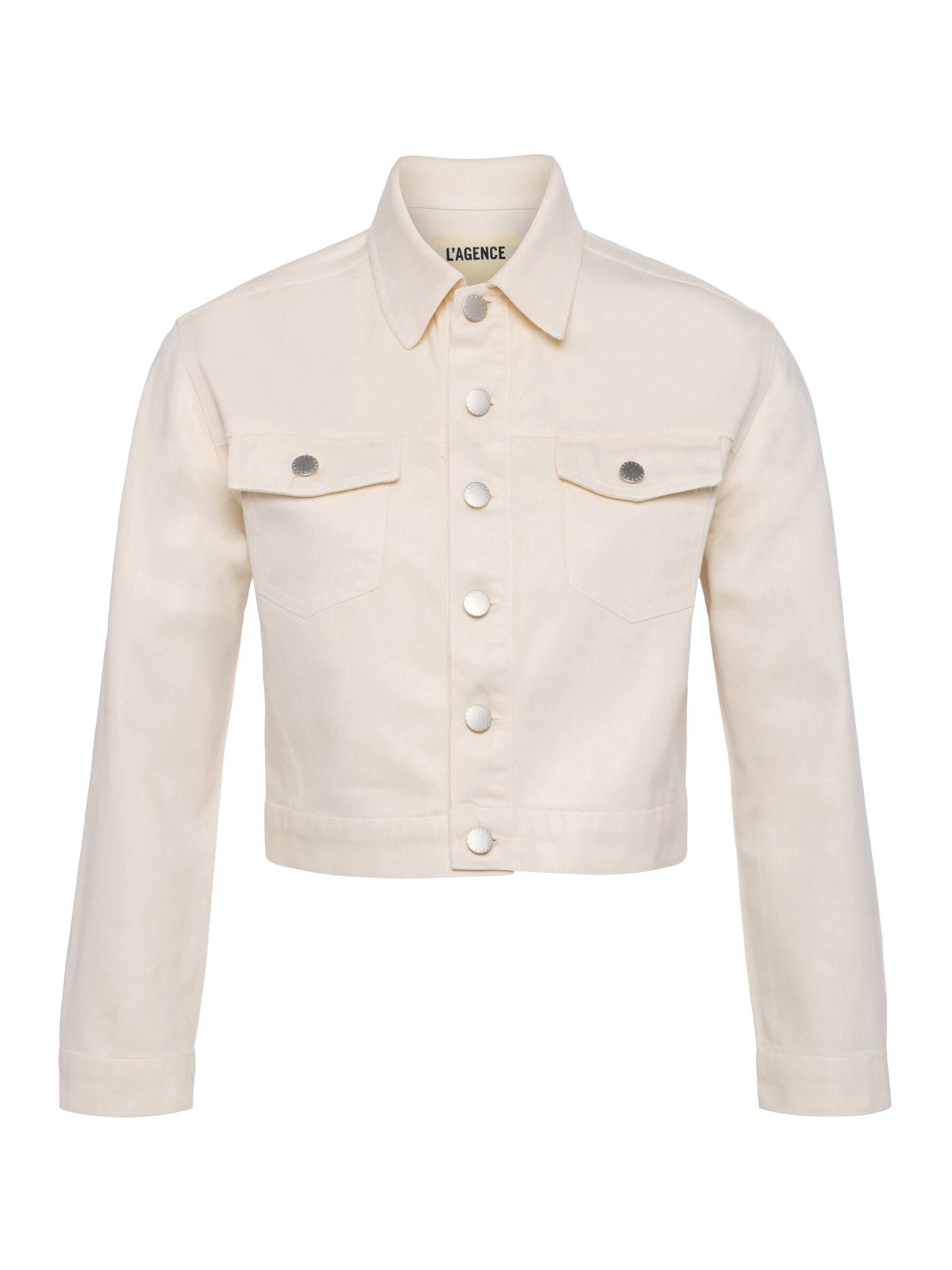 Koda Coated Cropped Denim Jacket