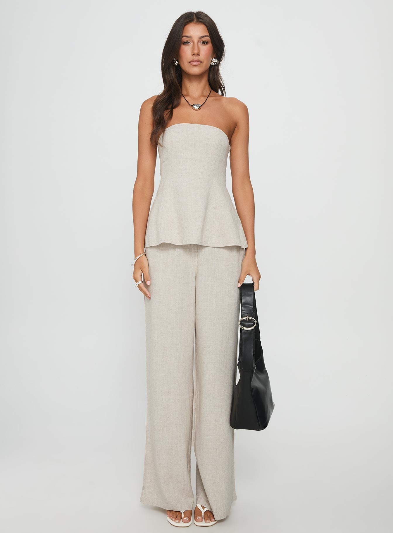 Esidora Strapless Flare Top Natural