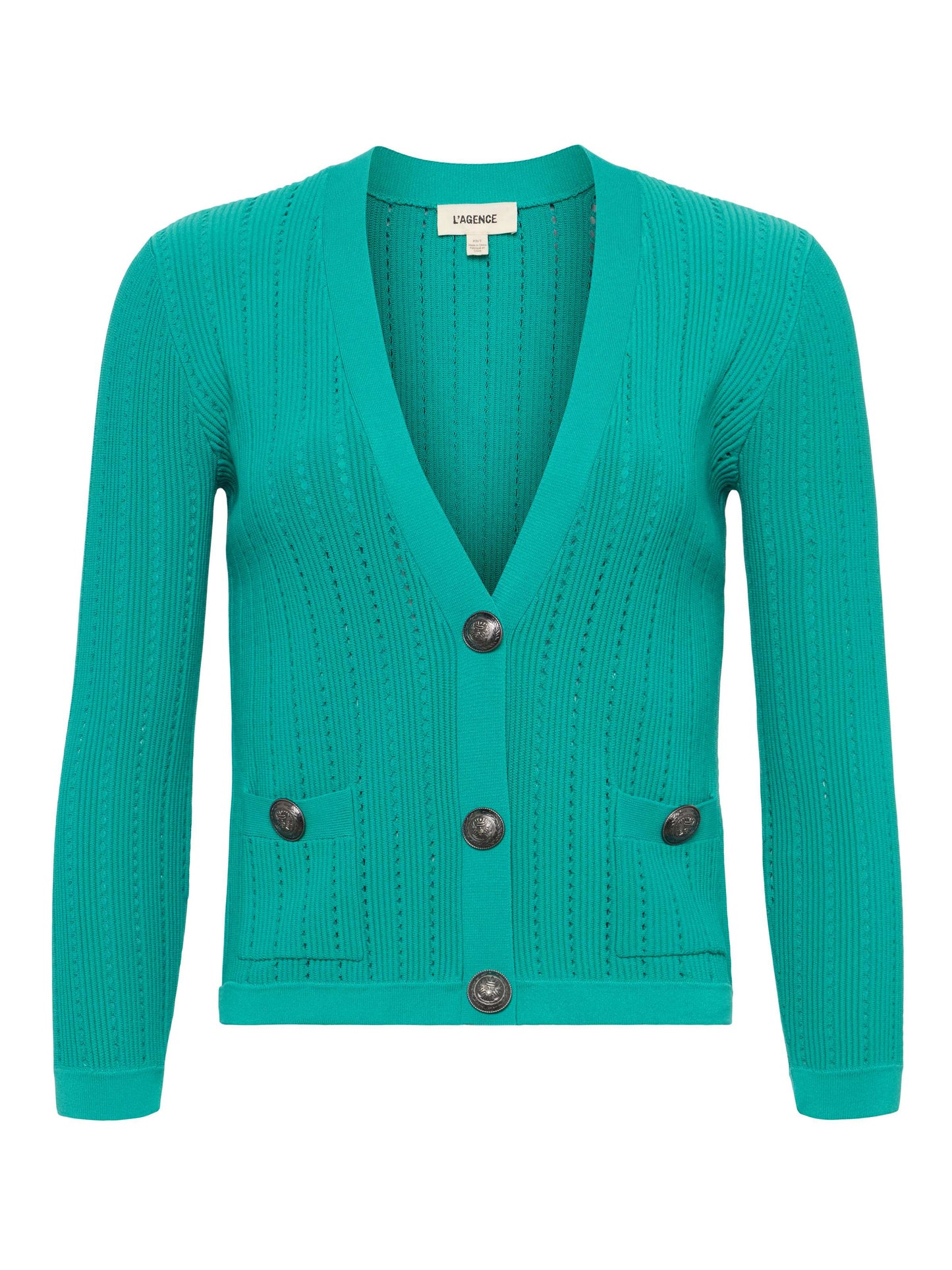 Irvin Pointelle Knit Cardigan