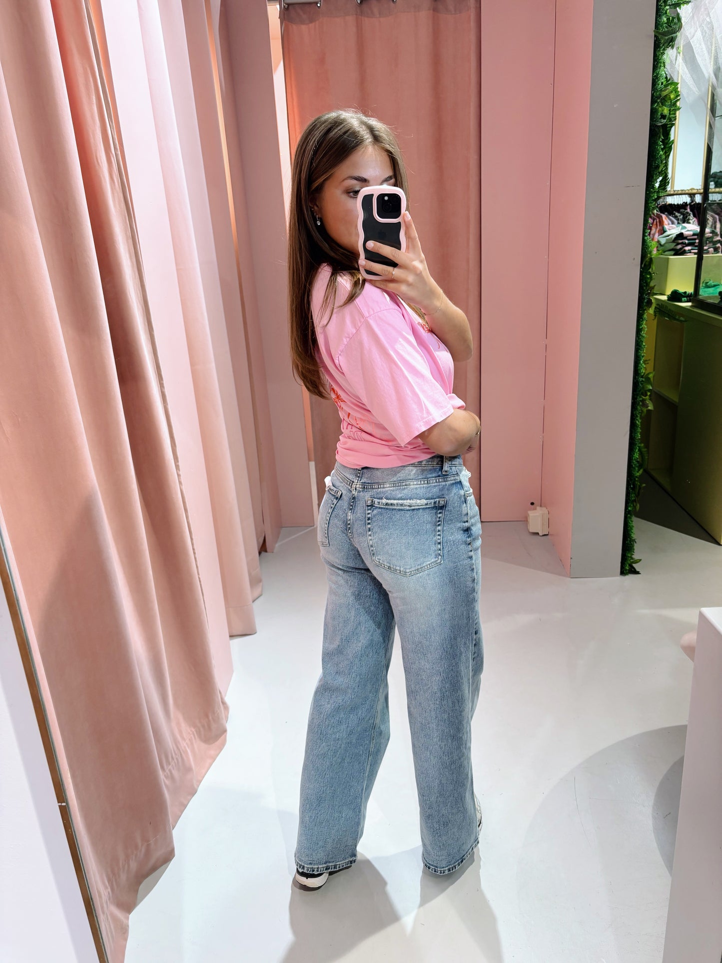 Thavi Wide-leg Jeans - Medium Blue