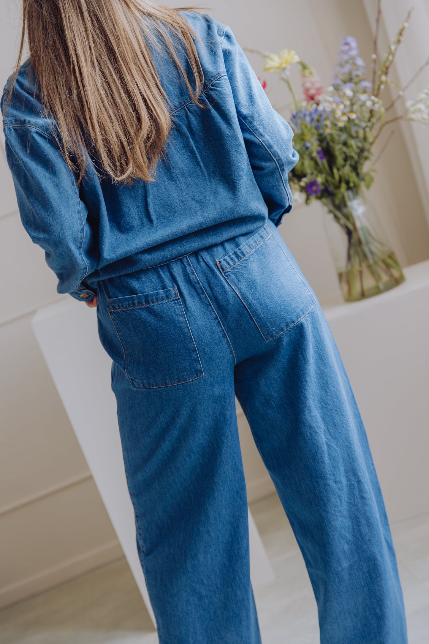 MSCHJolene Elena Pants - Mid Blue Wash