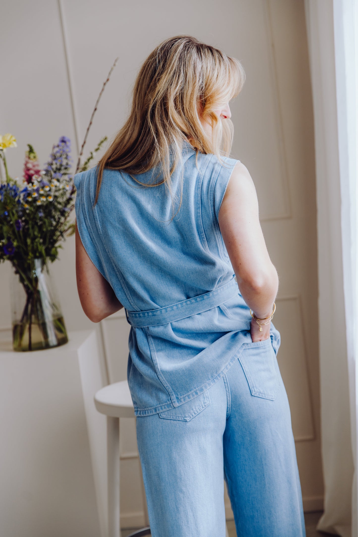 MSCHJosephine Rue Pants - Light Blue Wash