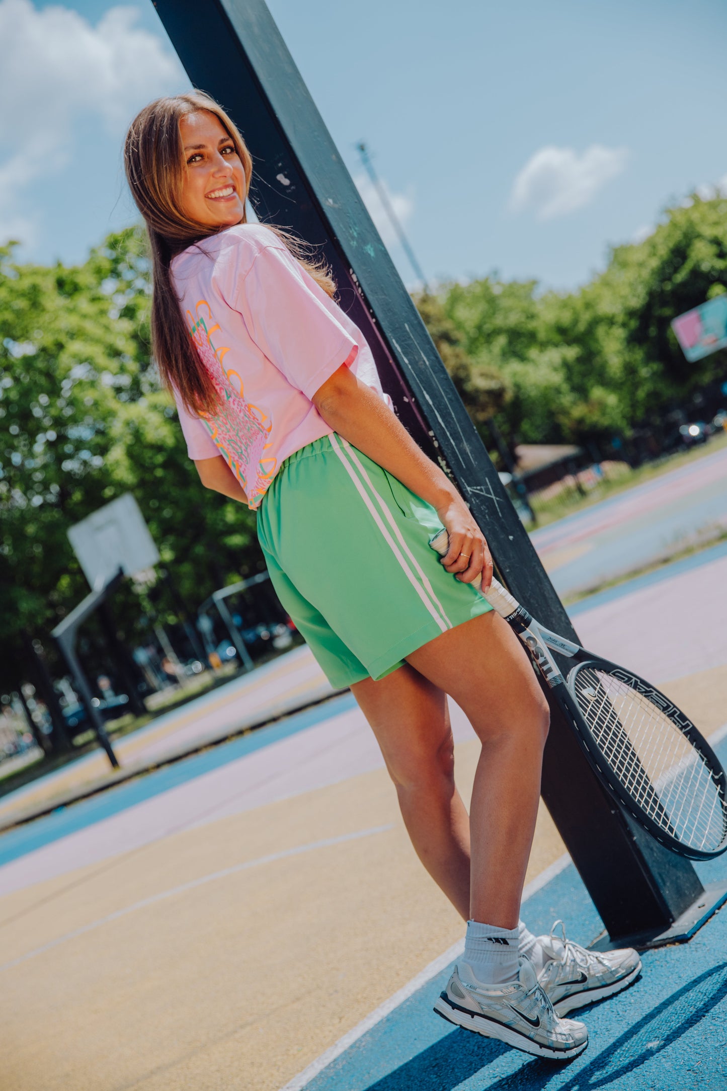 Stripe Short - Groen