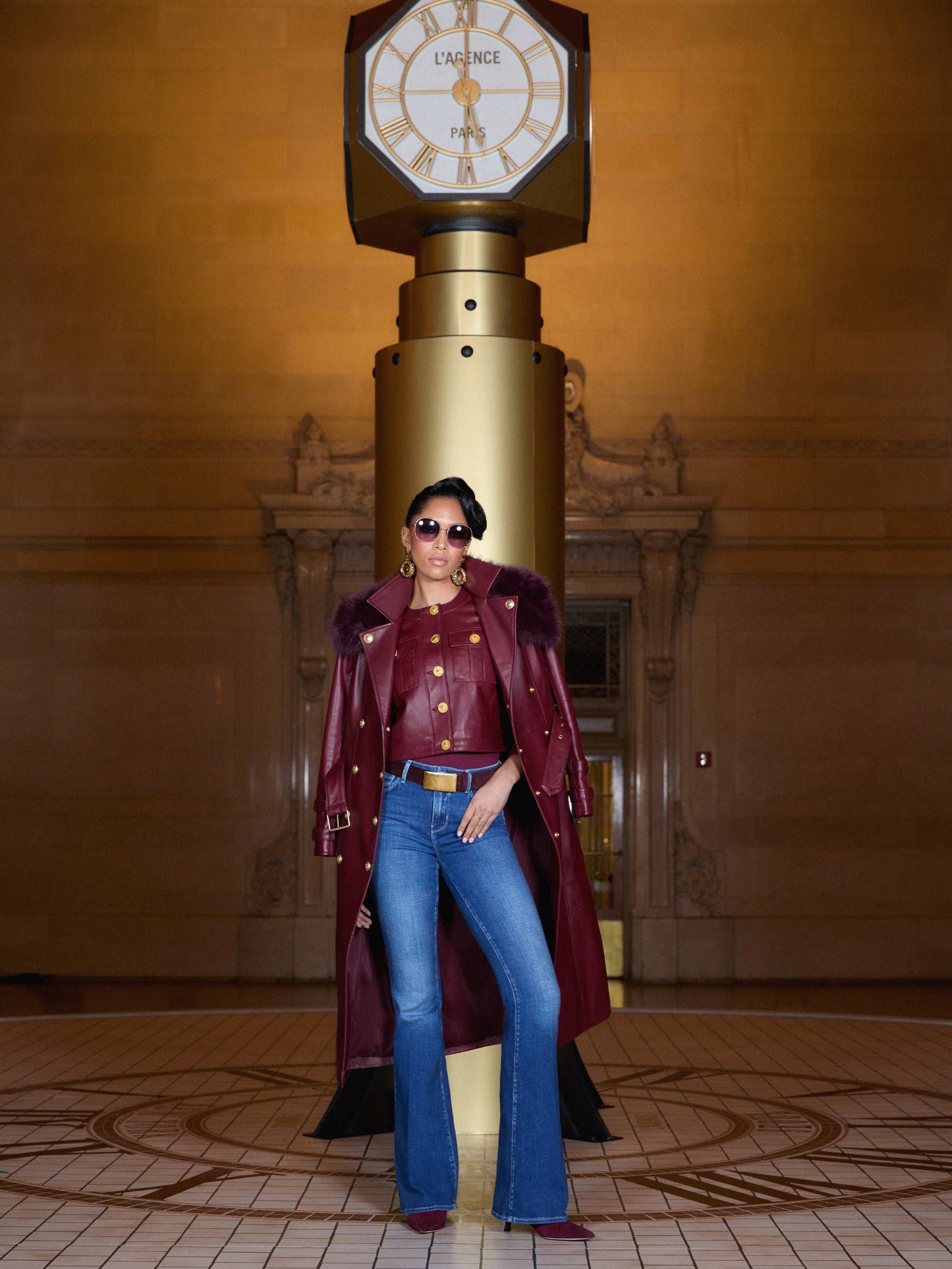 Deidra Cropped Leather Jacket