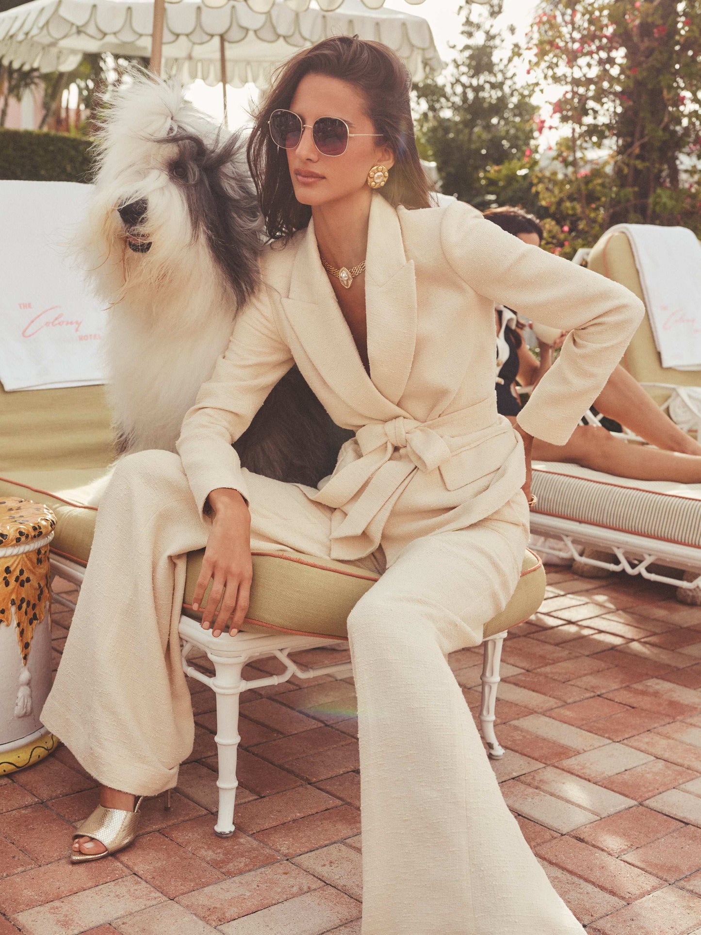 Jordana Tweed Wrap Blazer