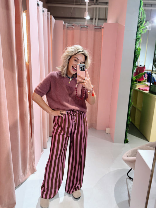 Lilian Pants - Roze/Bruin