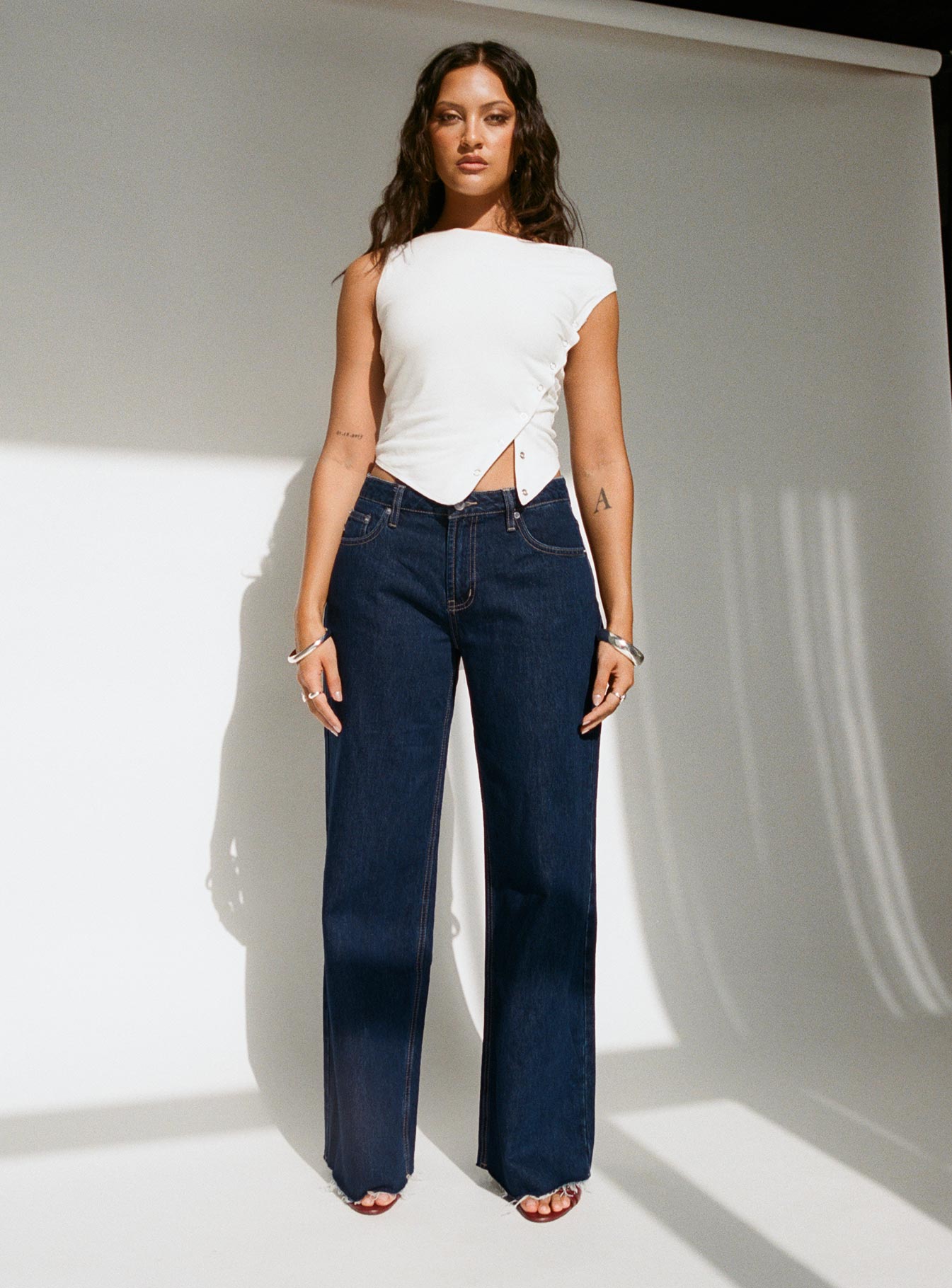 Darla Low Rise Straight Jean Dark Wash Petite