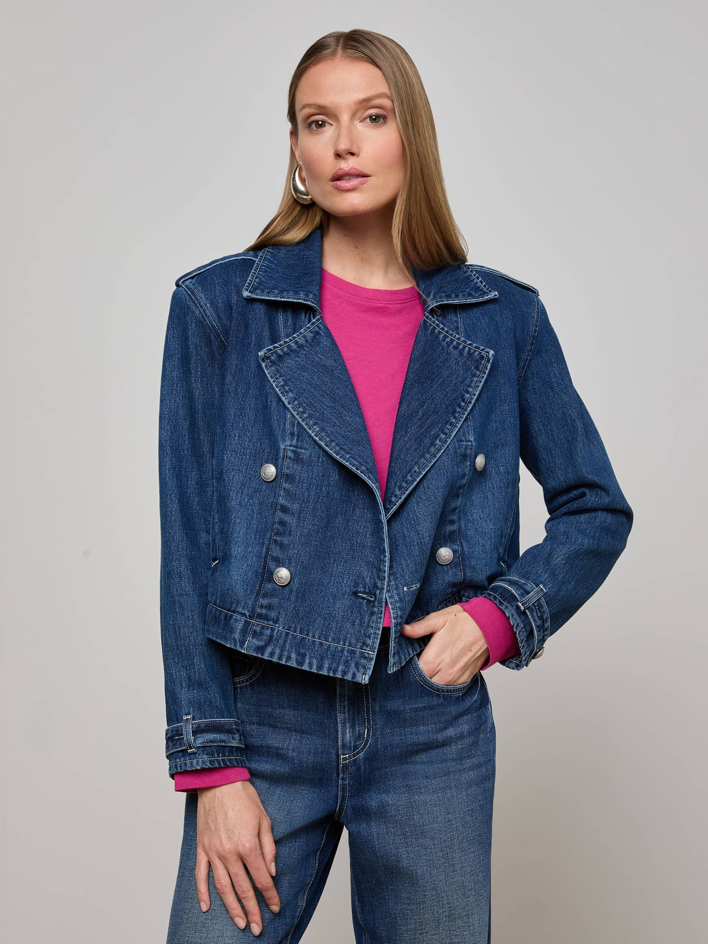 Maddox Denim Trench Coat