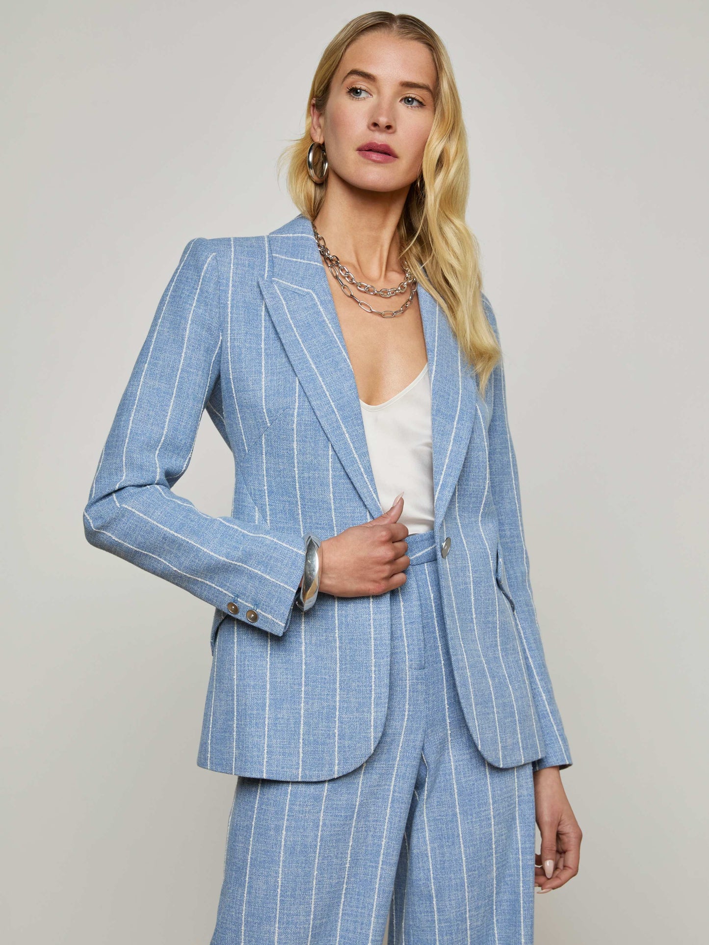 Chamberlain Pinstriped Blazer