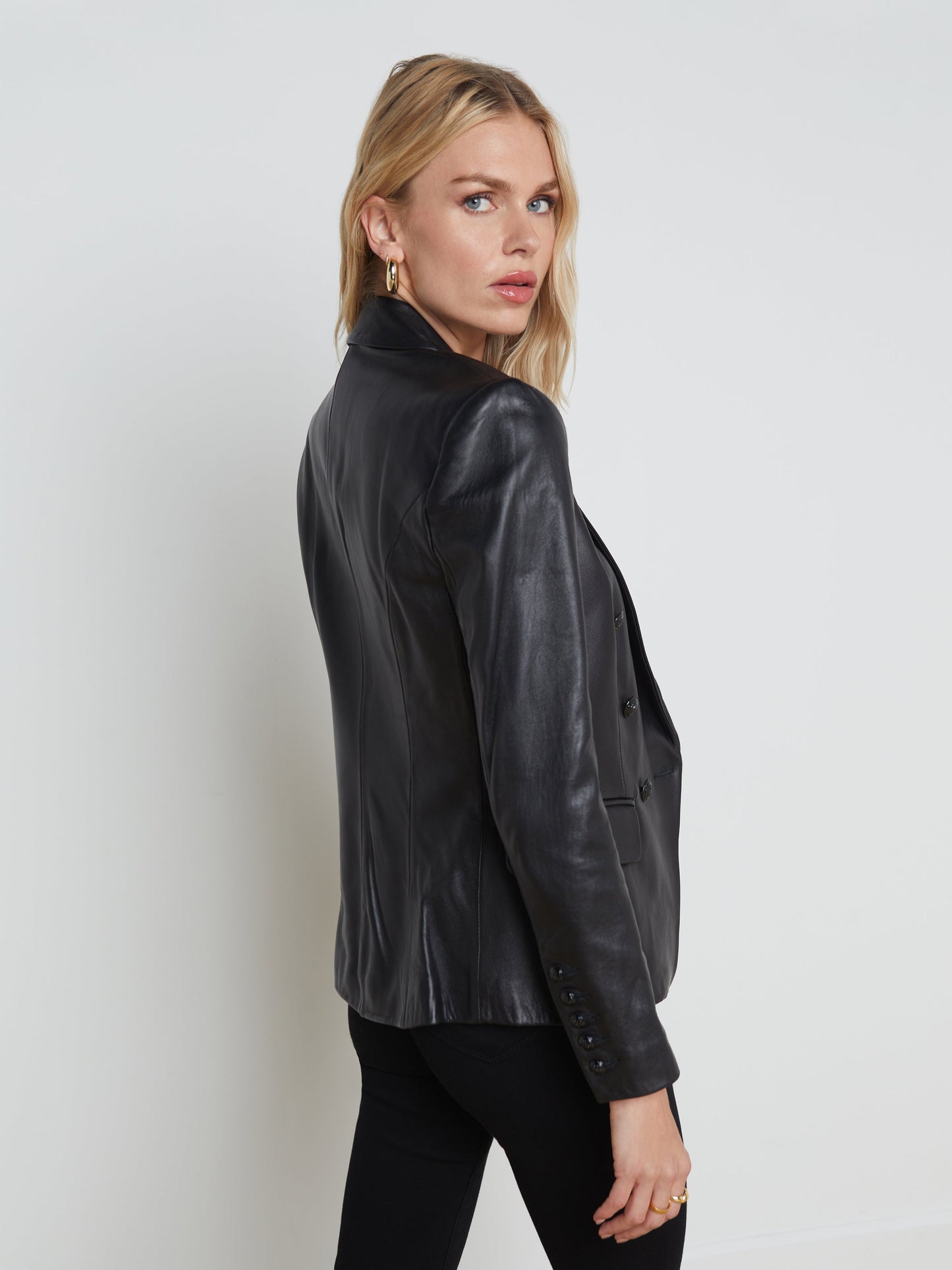Kenzie Leather Blazer