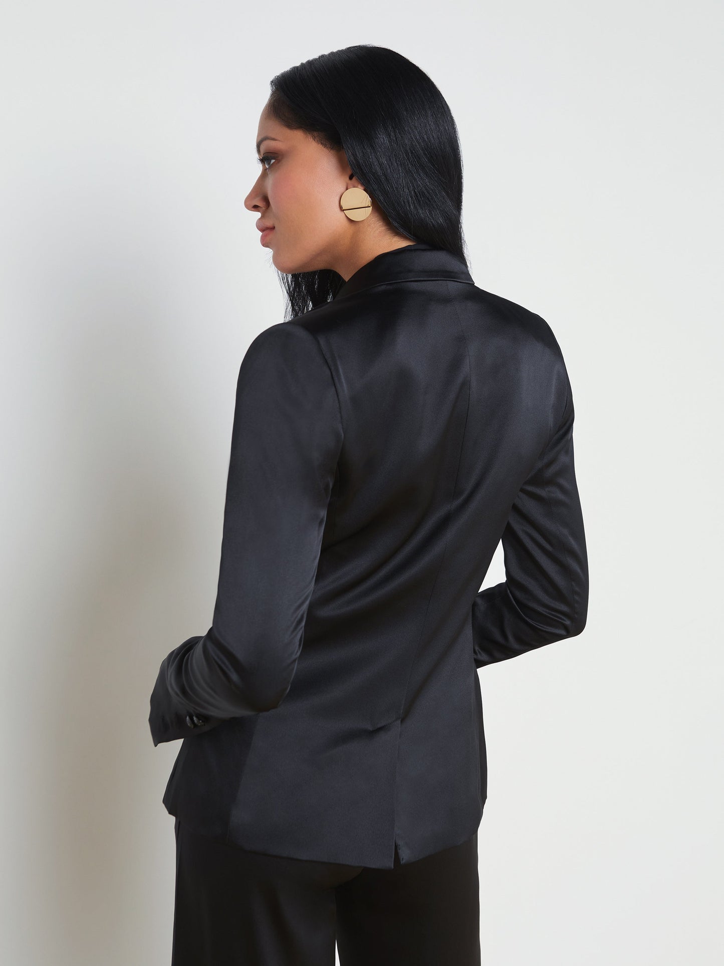 Colin Silk Charmeuse Blazer