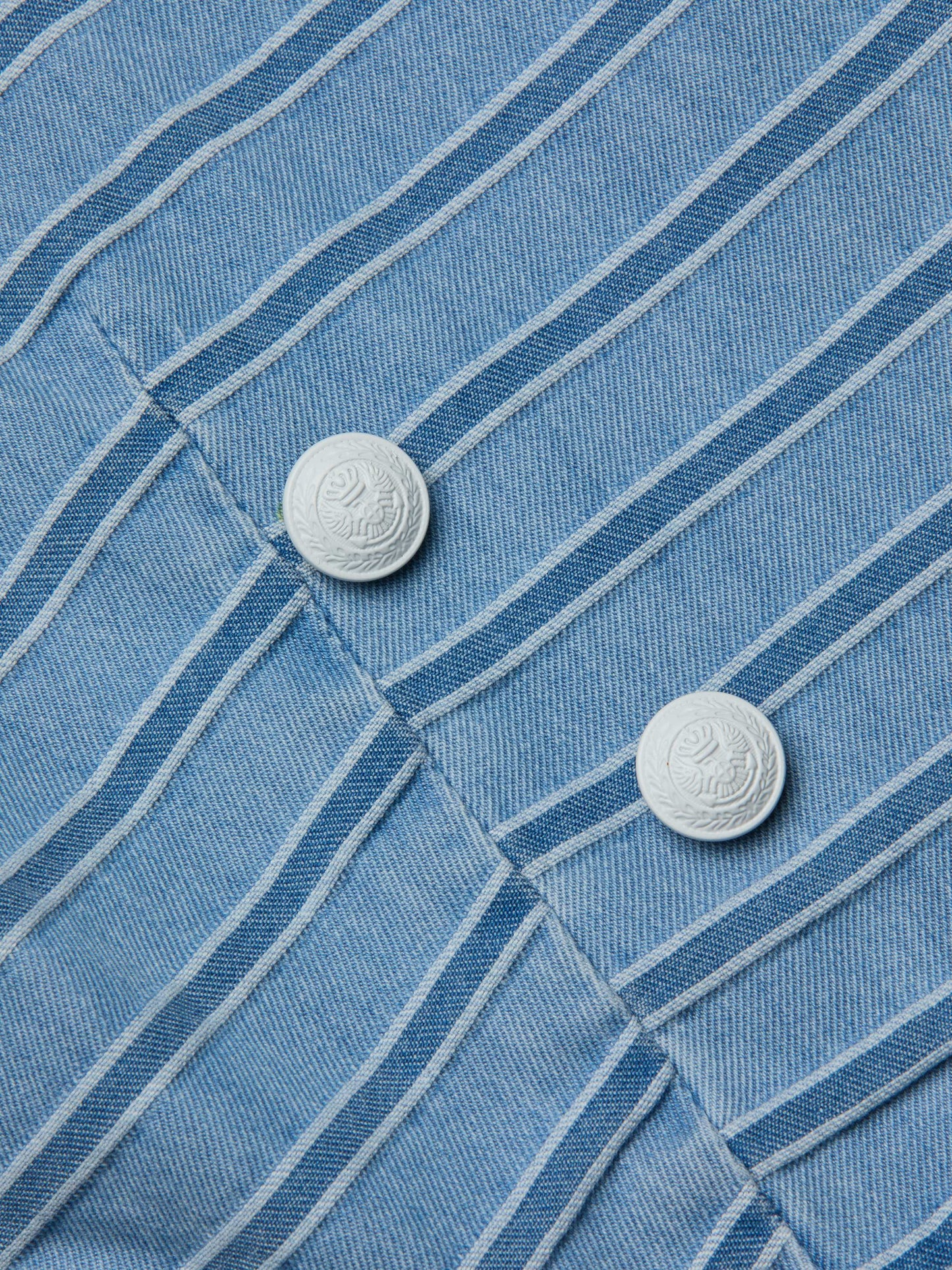 Dolly Striped Denim Blazer