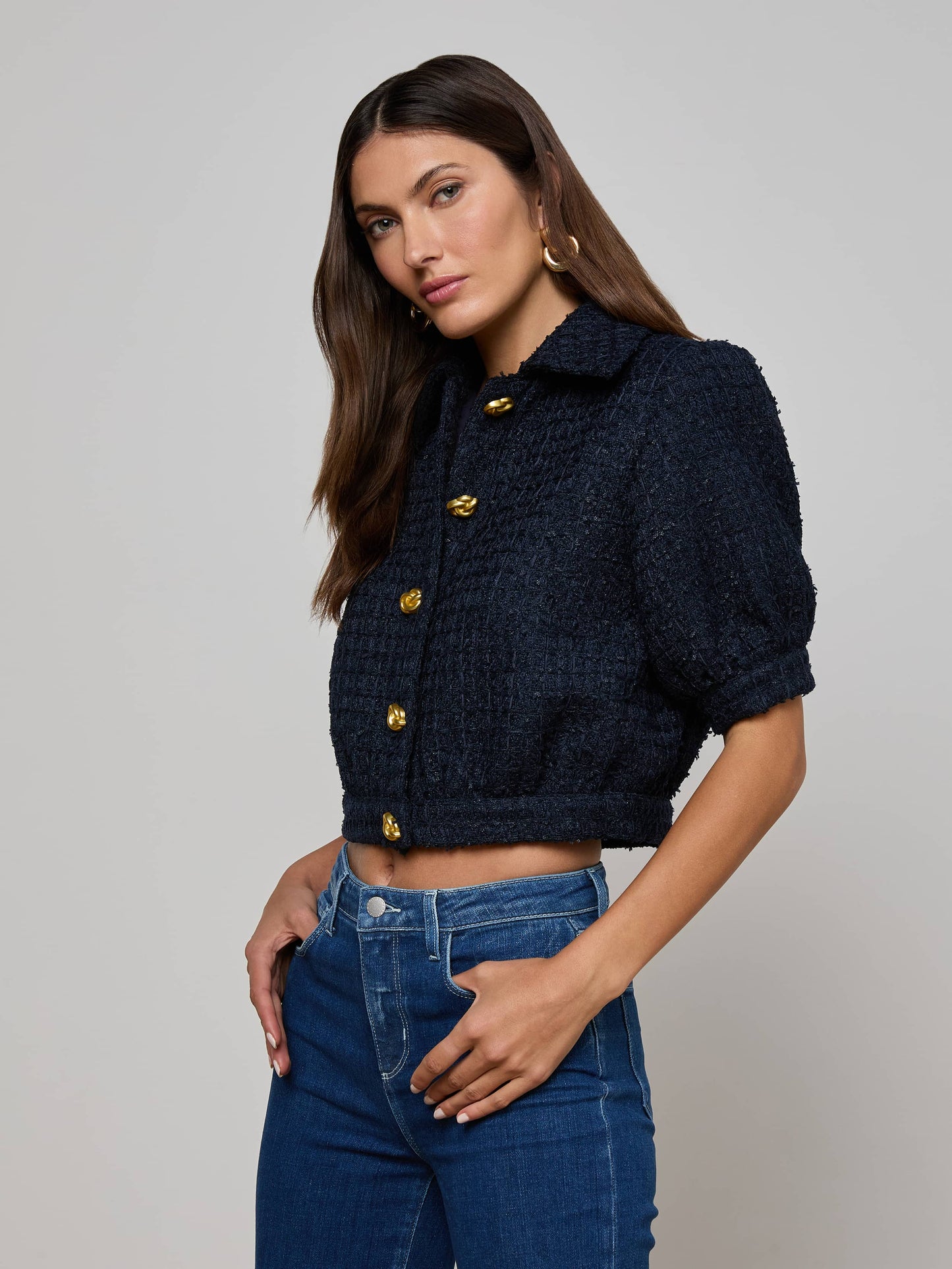 Cove Cropped Tweed Jacket