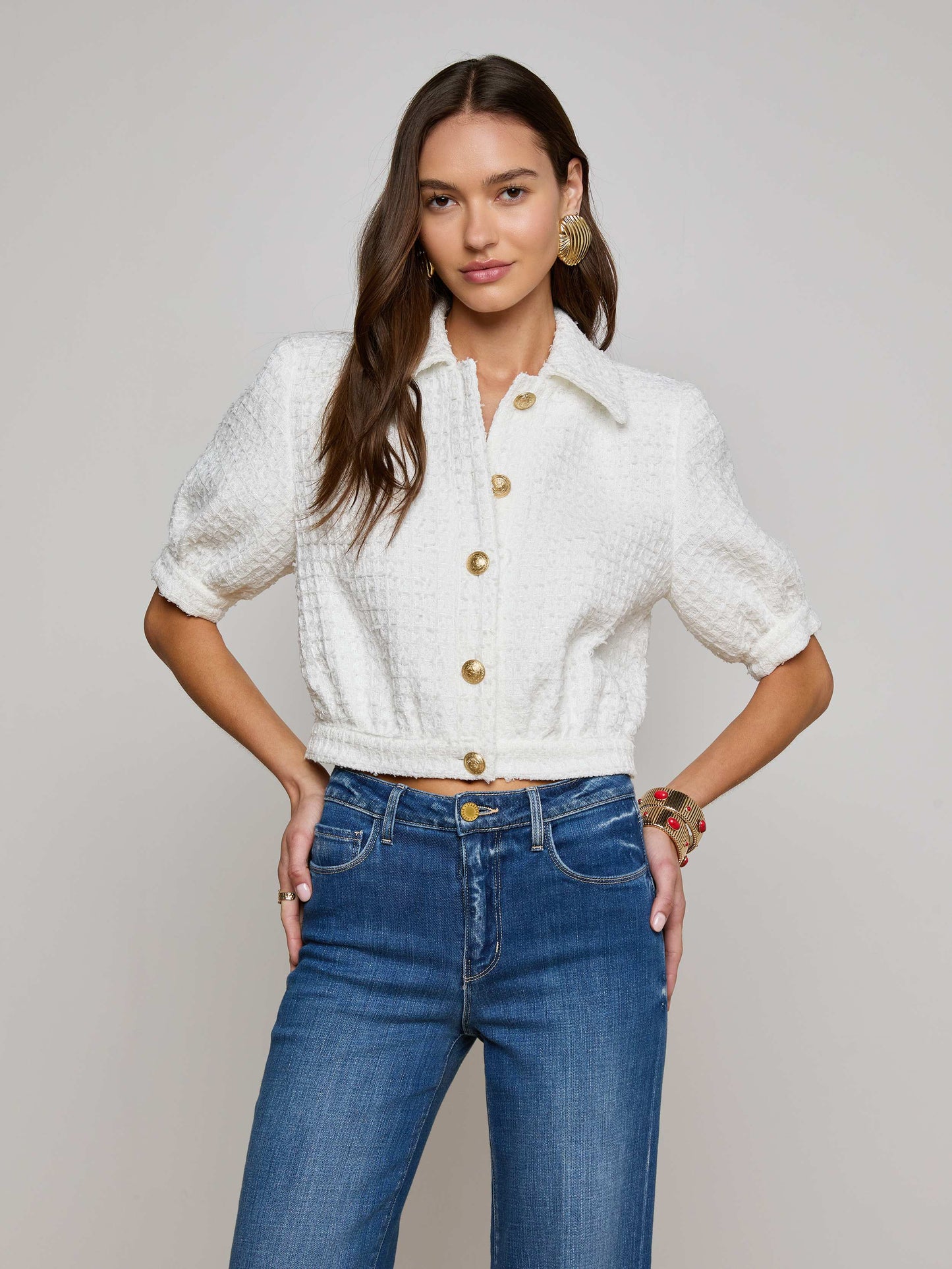 Cove Cropped Tweed Jacket