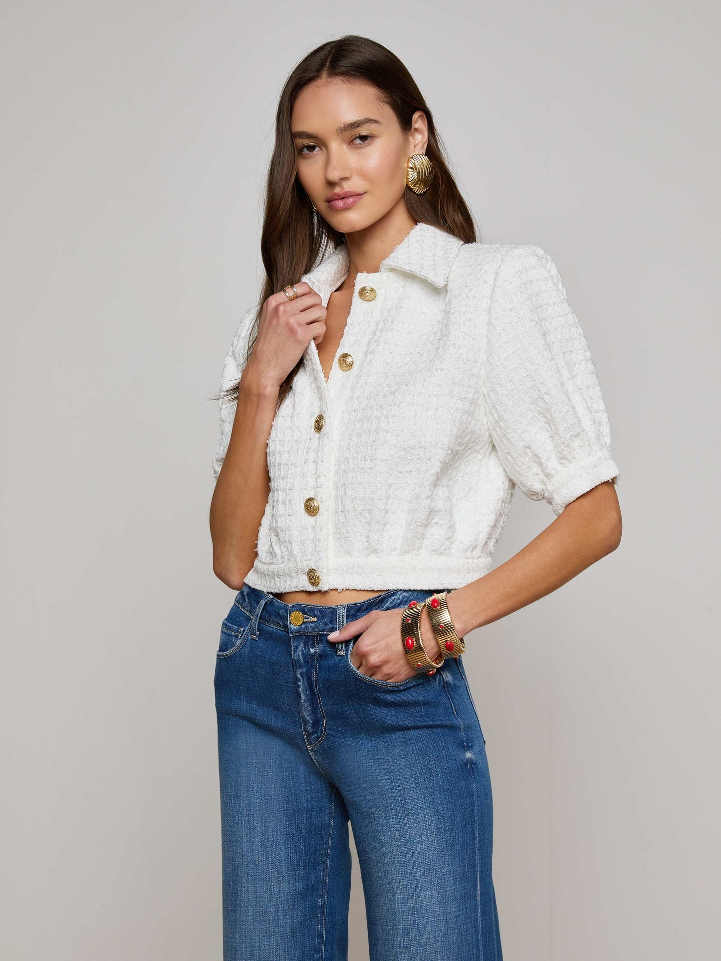 Cove Cropped Tweed Jacket