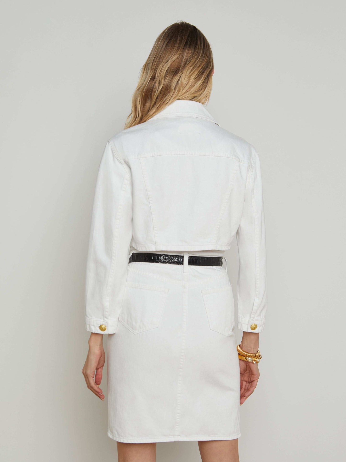 Genevie Cropped Denim Jacket