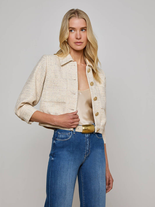 Jia Sequined Tweed Jacket