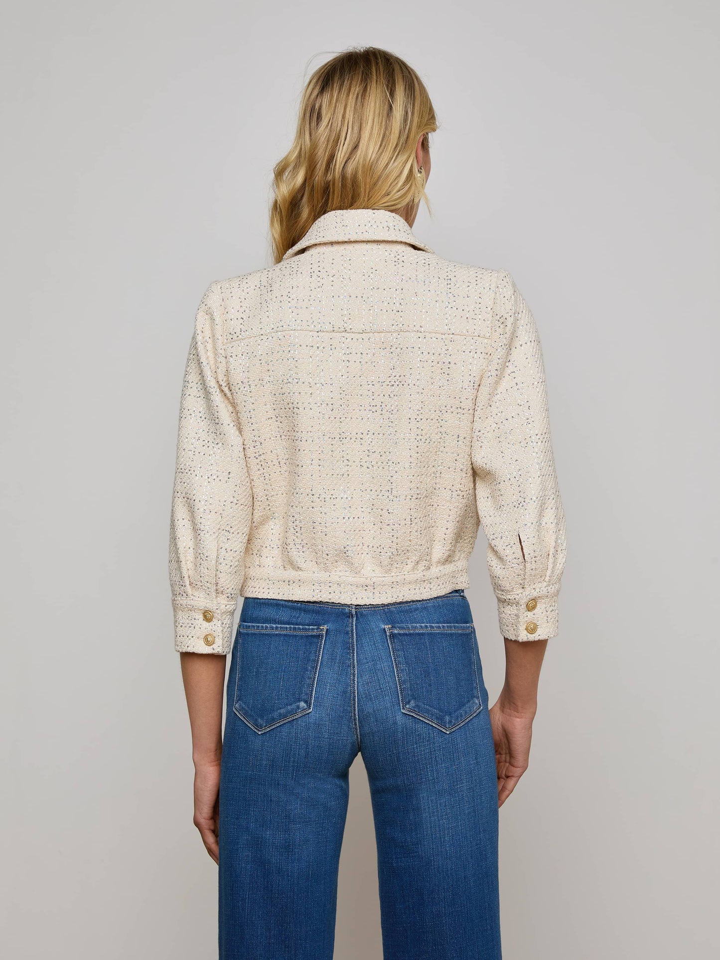 Jia Sequined Tweed Jacket