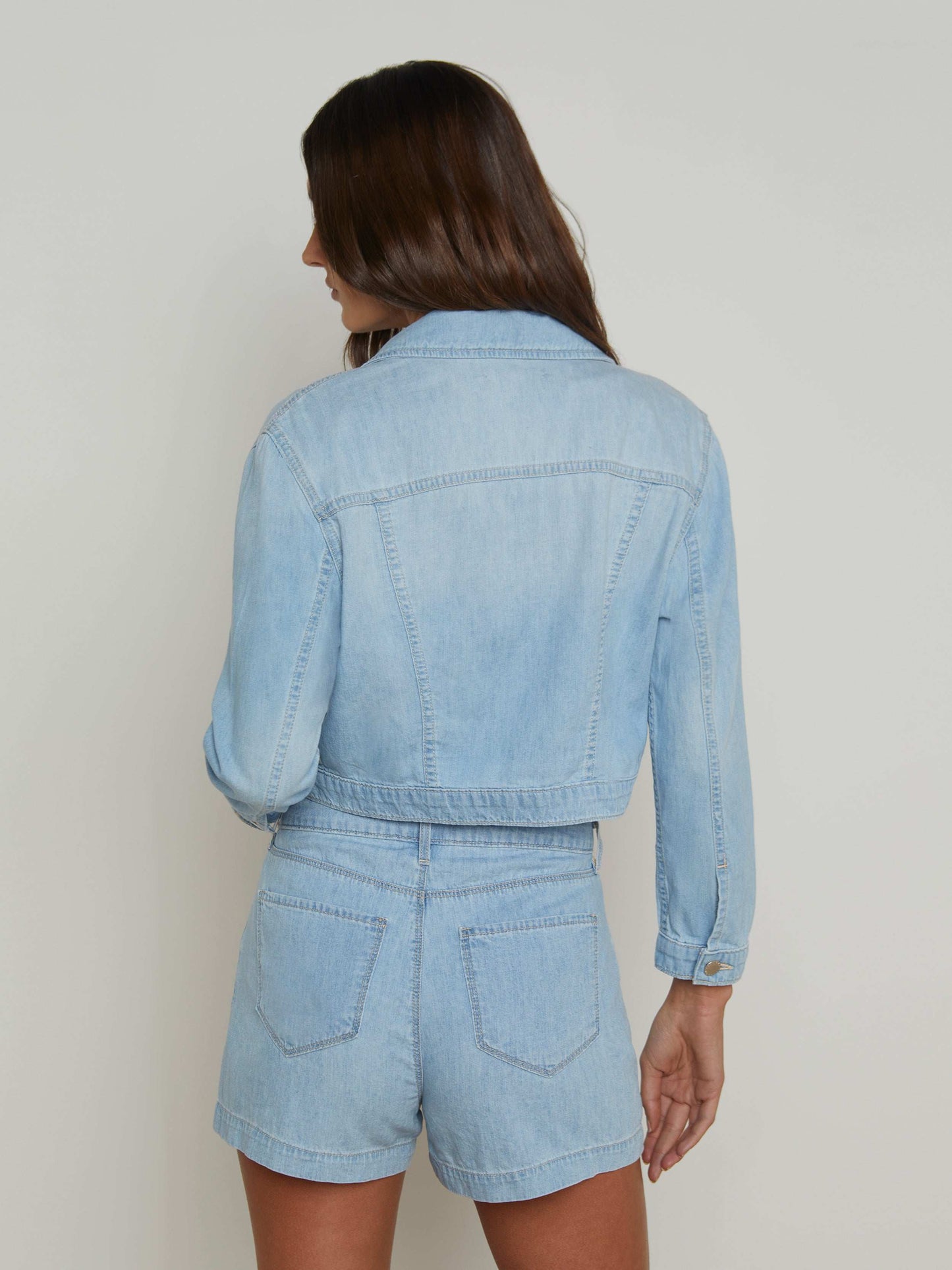 Koda Cropped Chambray Jacket