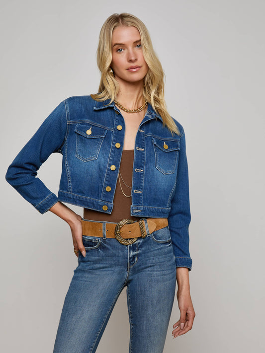 Koda Cropped Denim Jacket
