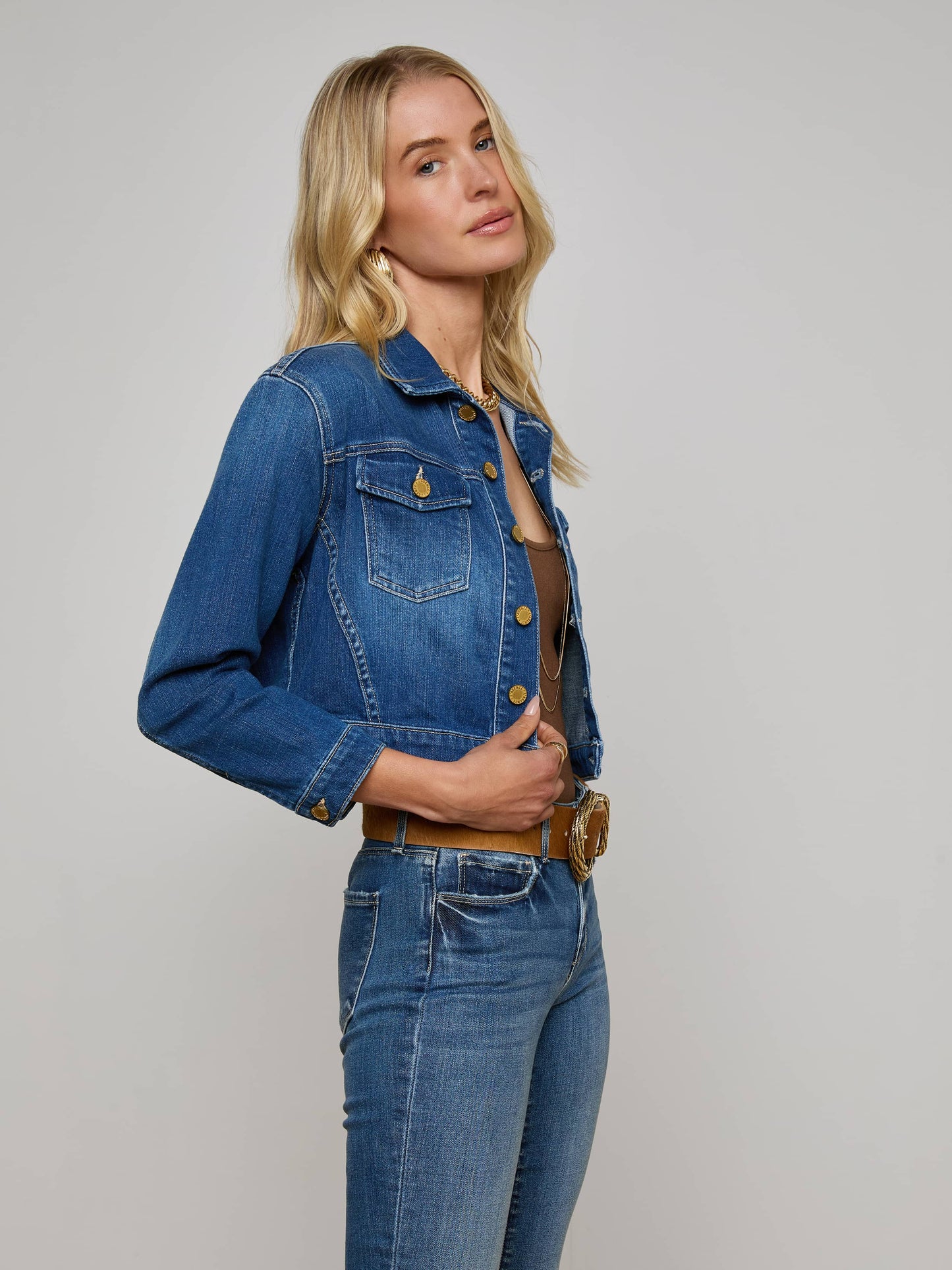 Koda Cropped Denim Jacket