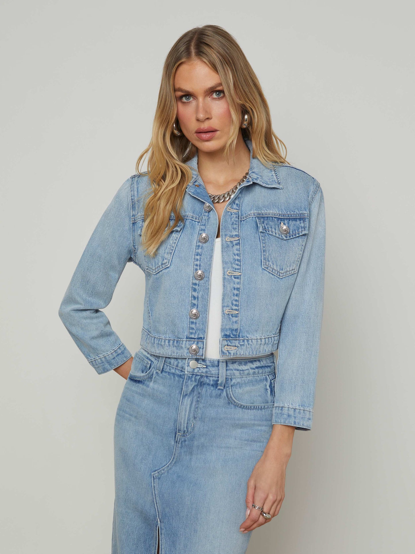 Koda Cropped Denim Jacket