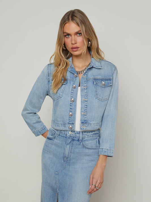 Koda Cropped Denim Jacket