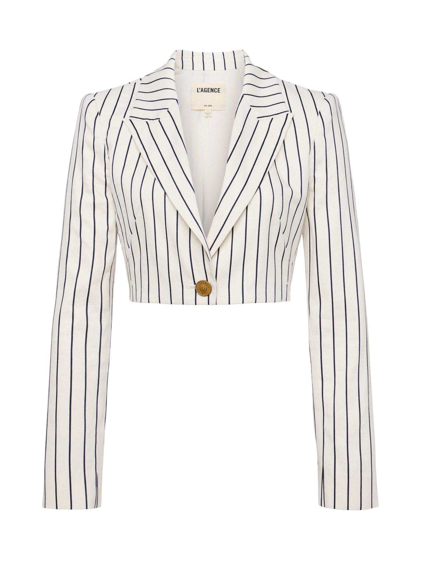 Izzie Striped Cropped Blazer