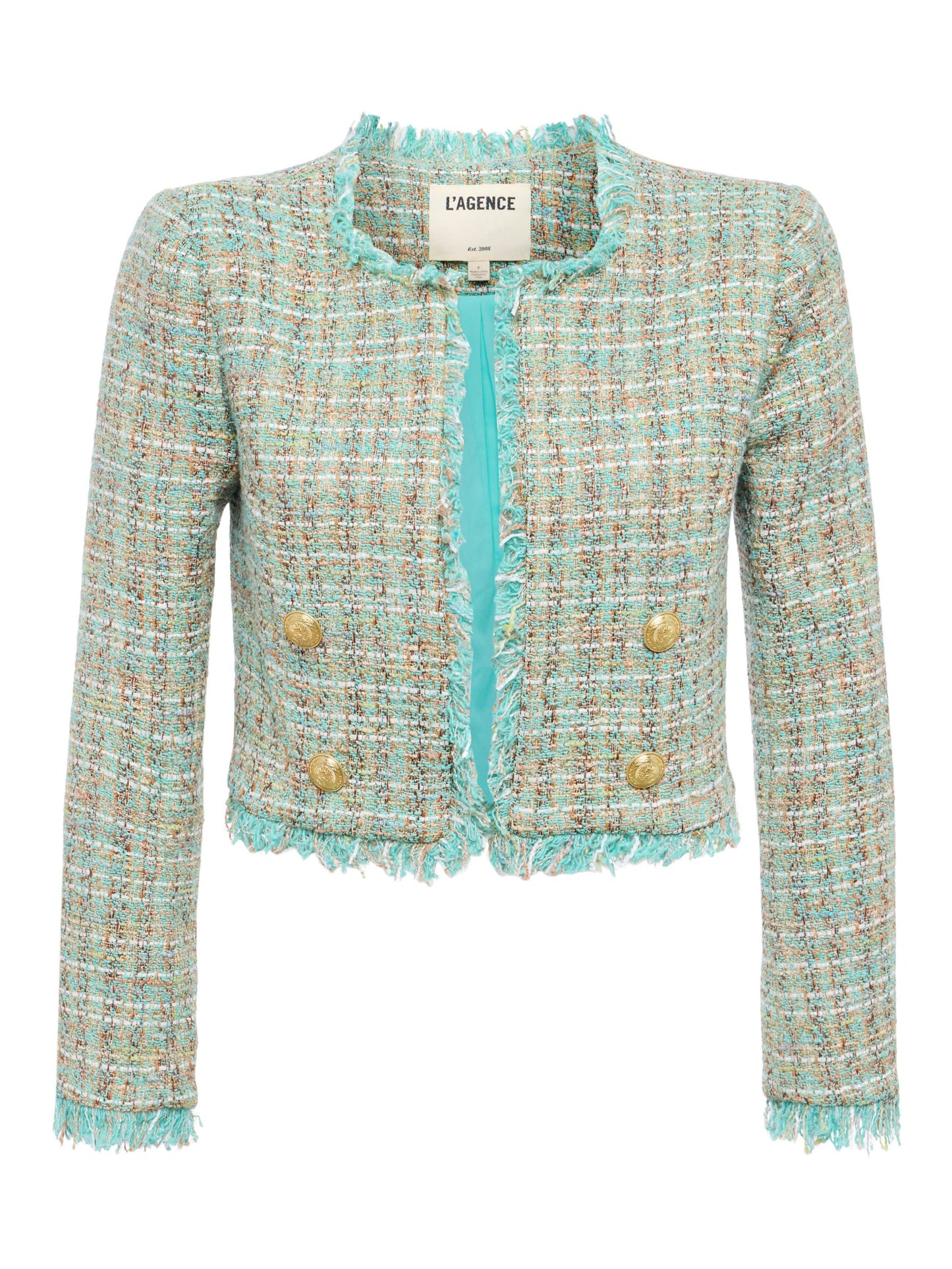 Clydie Cropped Tweed Jacket