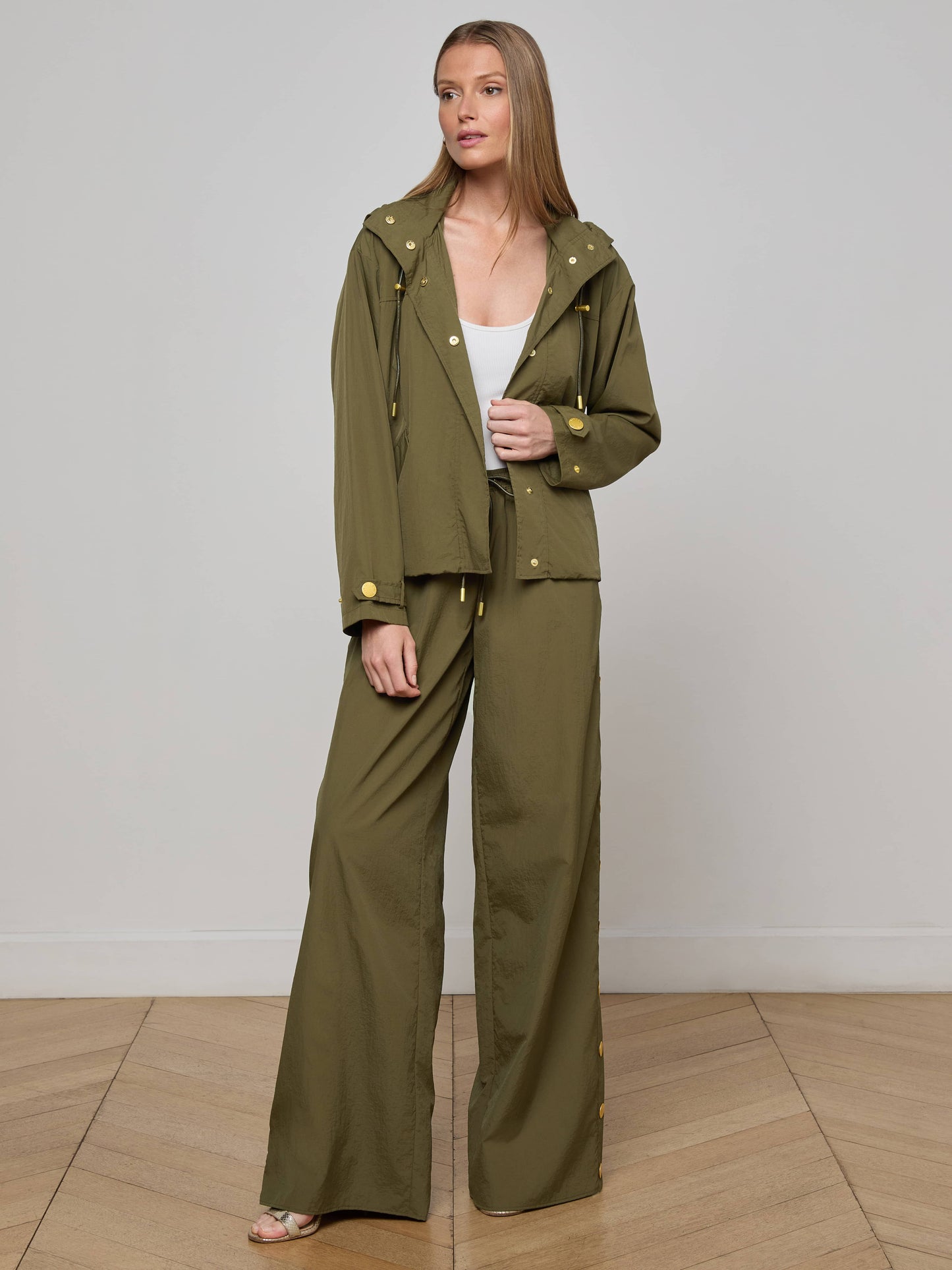 Geovana Hooded Windbreaker