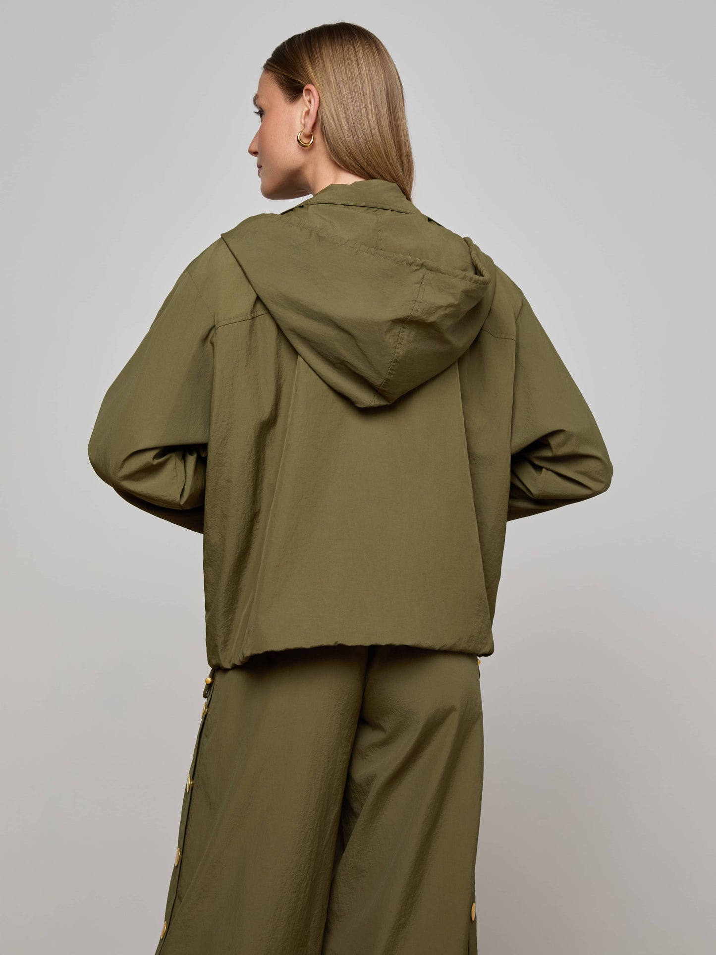 Geovana Hooded Windbreaker