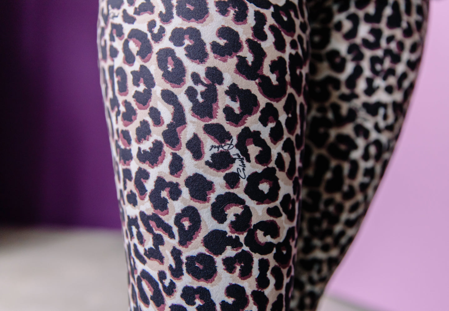 Leopard Flare Pants - Brown