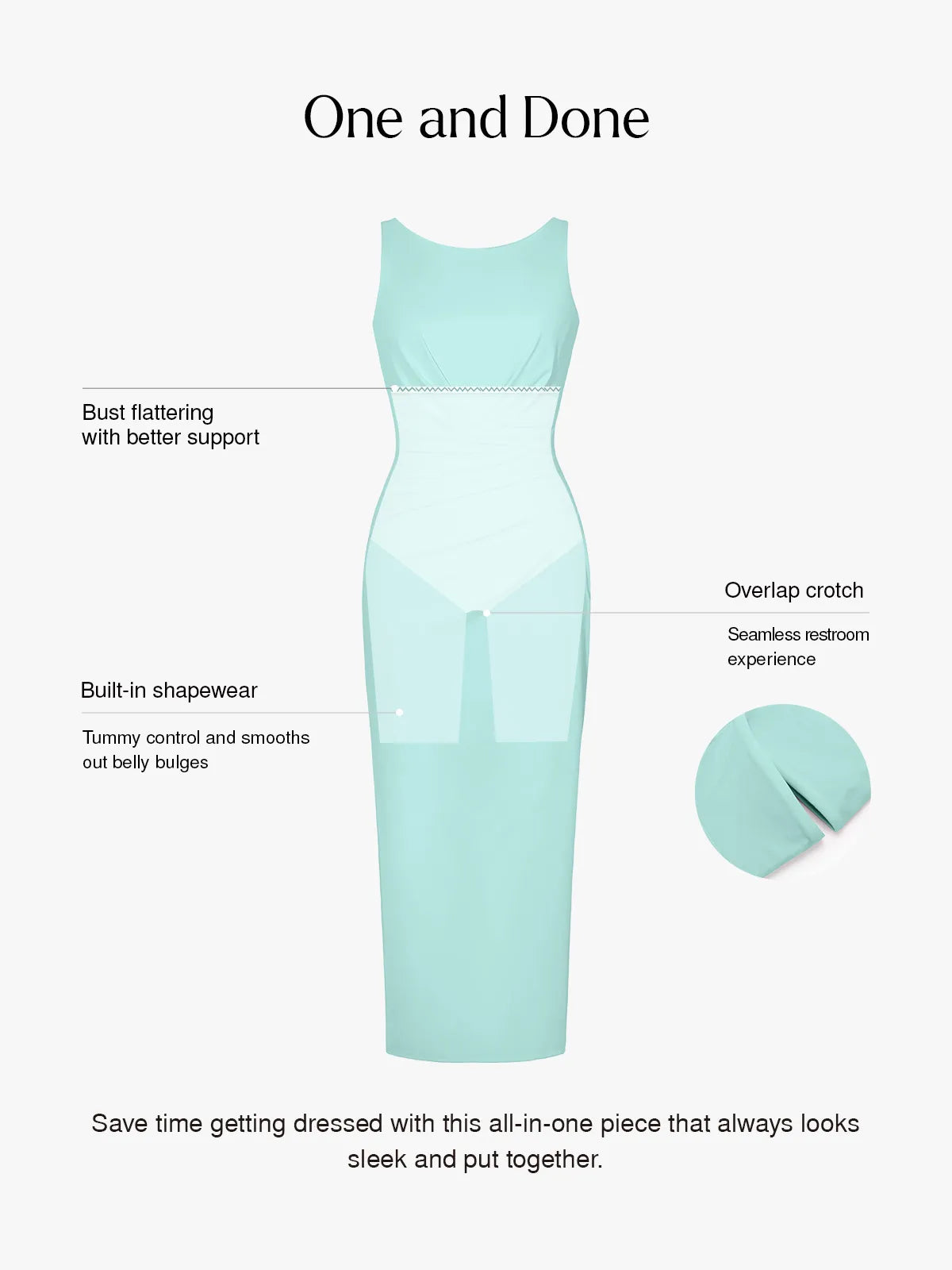 Shapewear Boatneck Draped Sculpting Maxi Dress