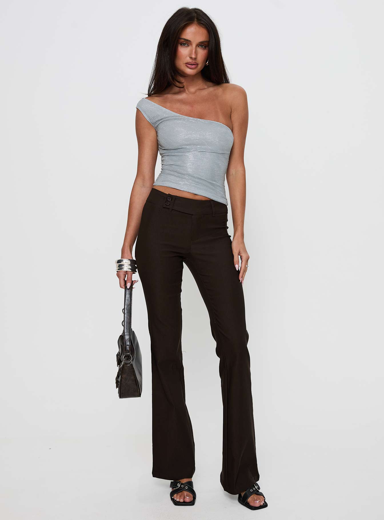 Kinkirk Flared Pants Chocolate