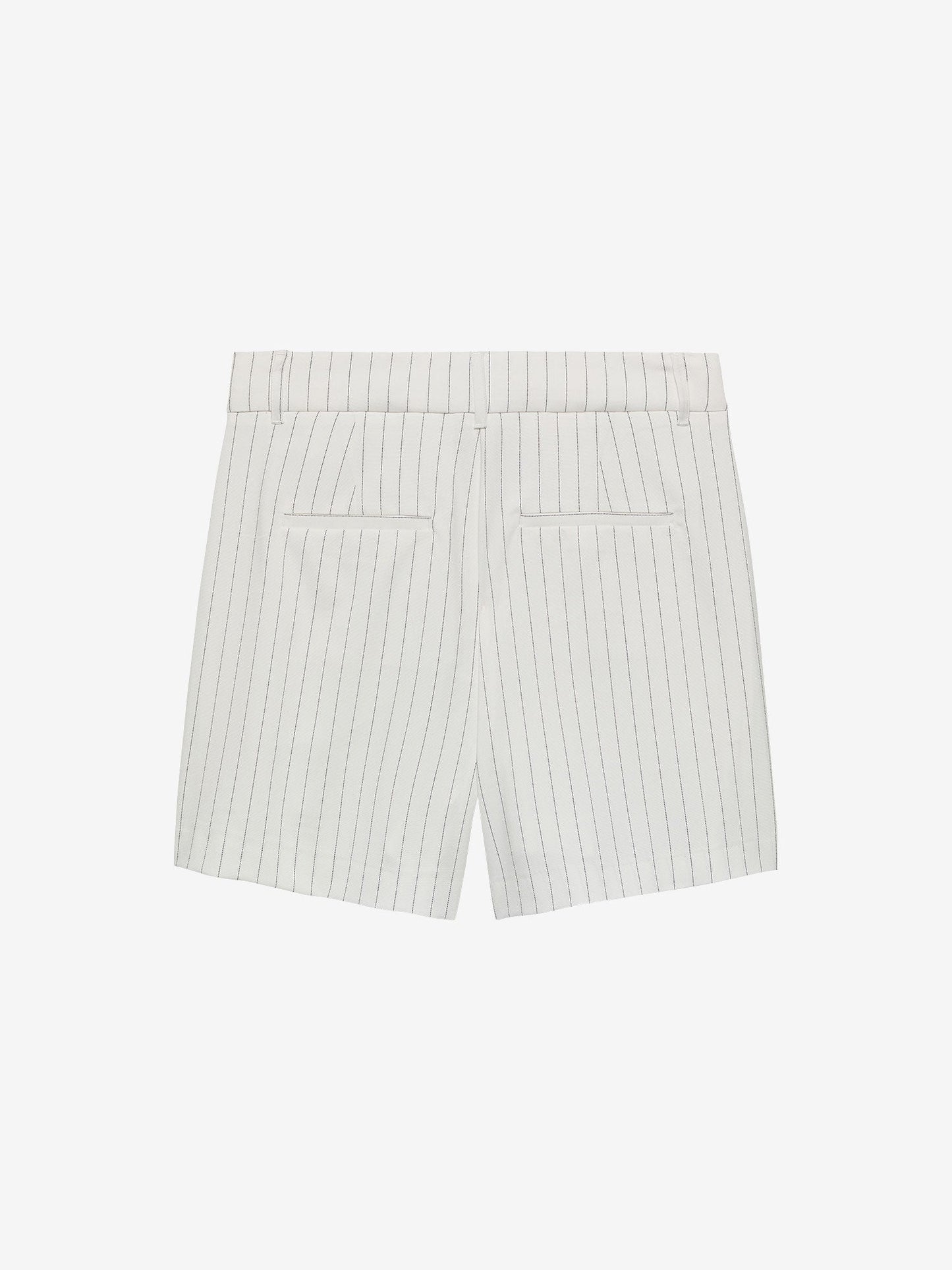 Pinstripe Shorts - Off White