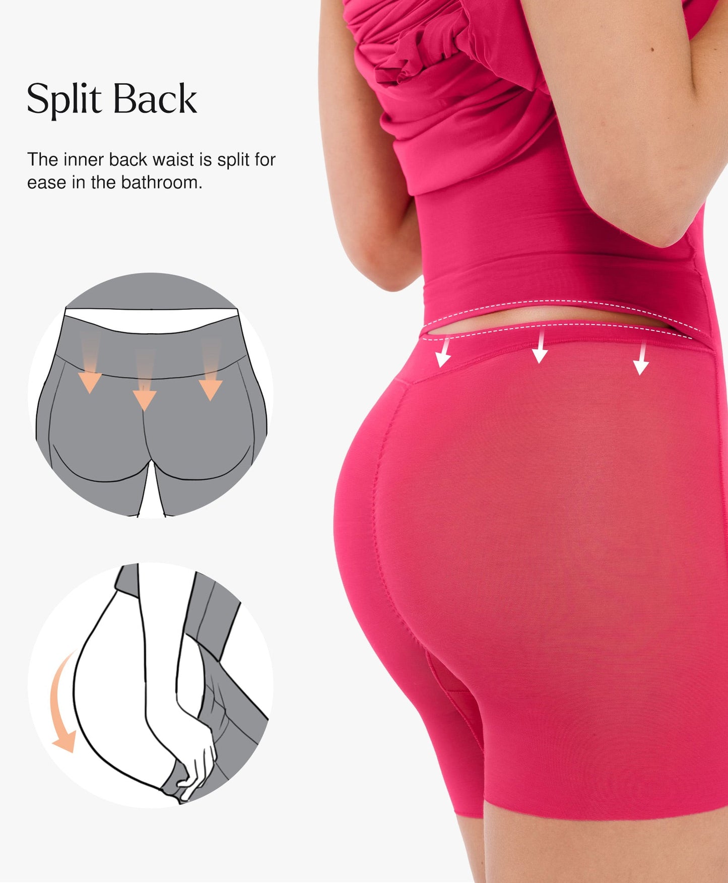 Shapewear Ruched Bodycon Cascade Mini Dress