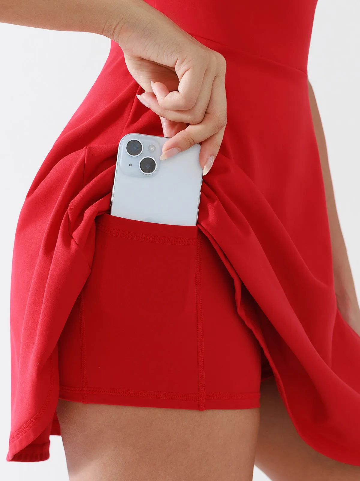 BRXL A-Line Twist-Back Cutout Tennis Dress