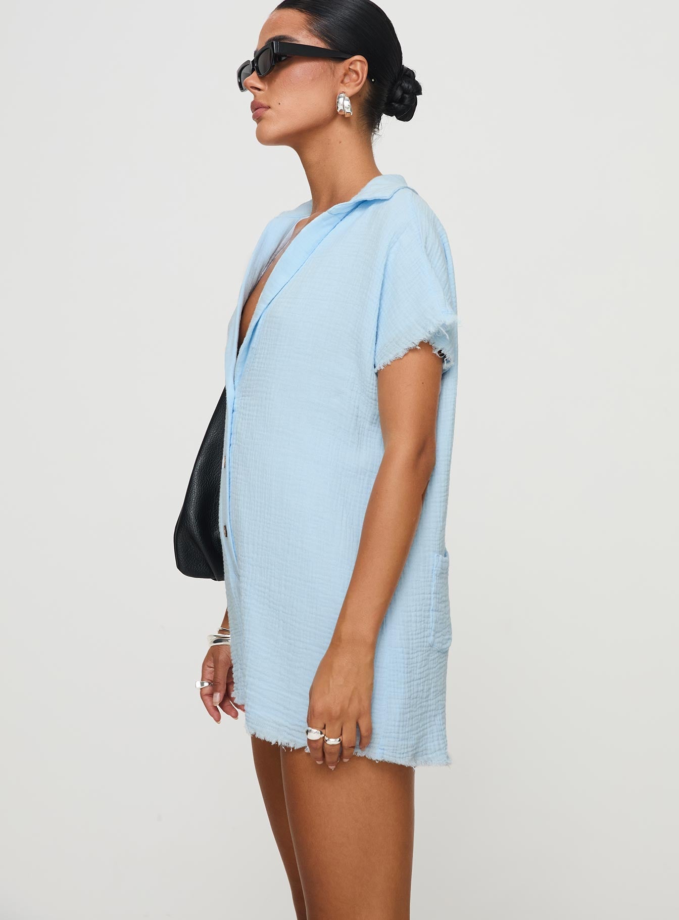 Salt Lake Romper Blue