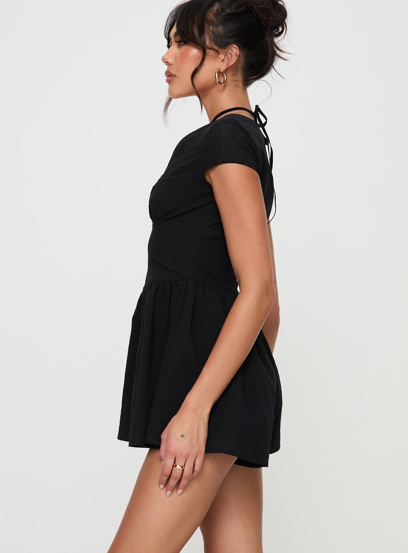 Marcelle Romper Black