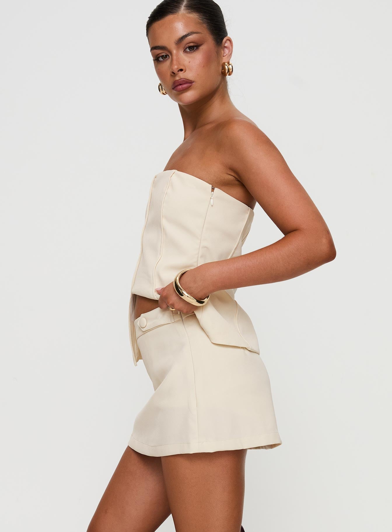 Full Disclosure Skort Cream