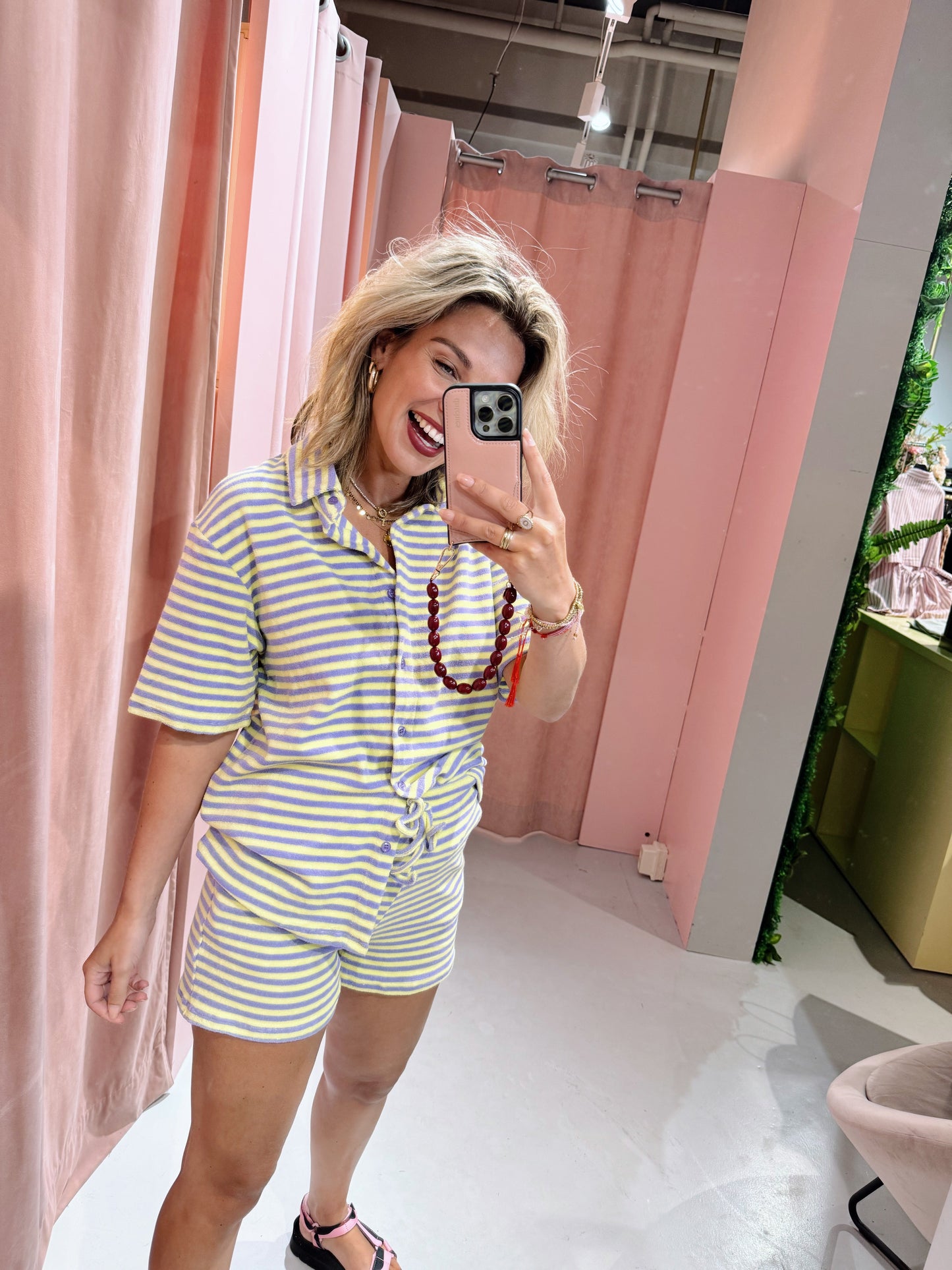 Lumi Short - Geel/Paars