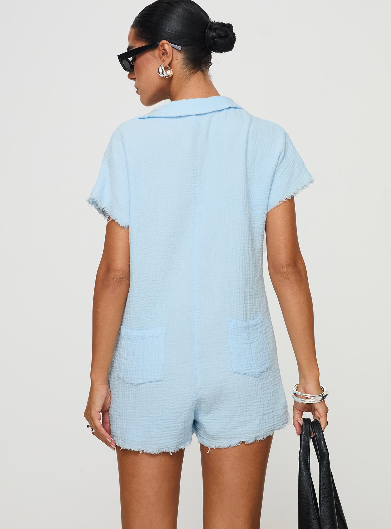 Salt Lake Romper Blue