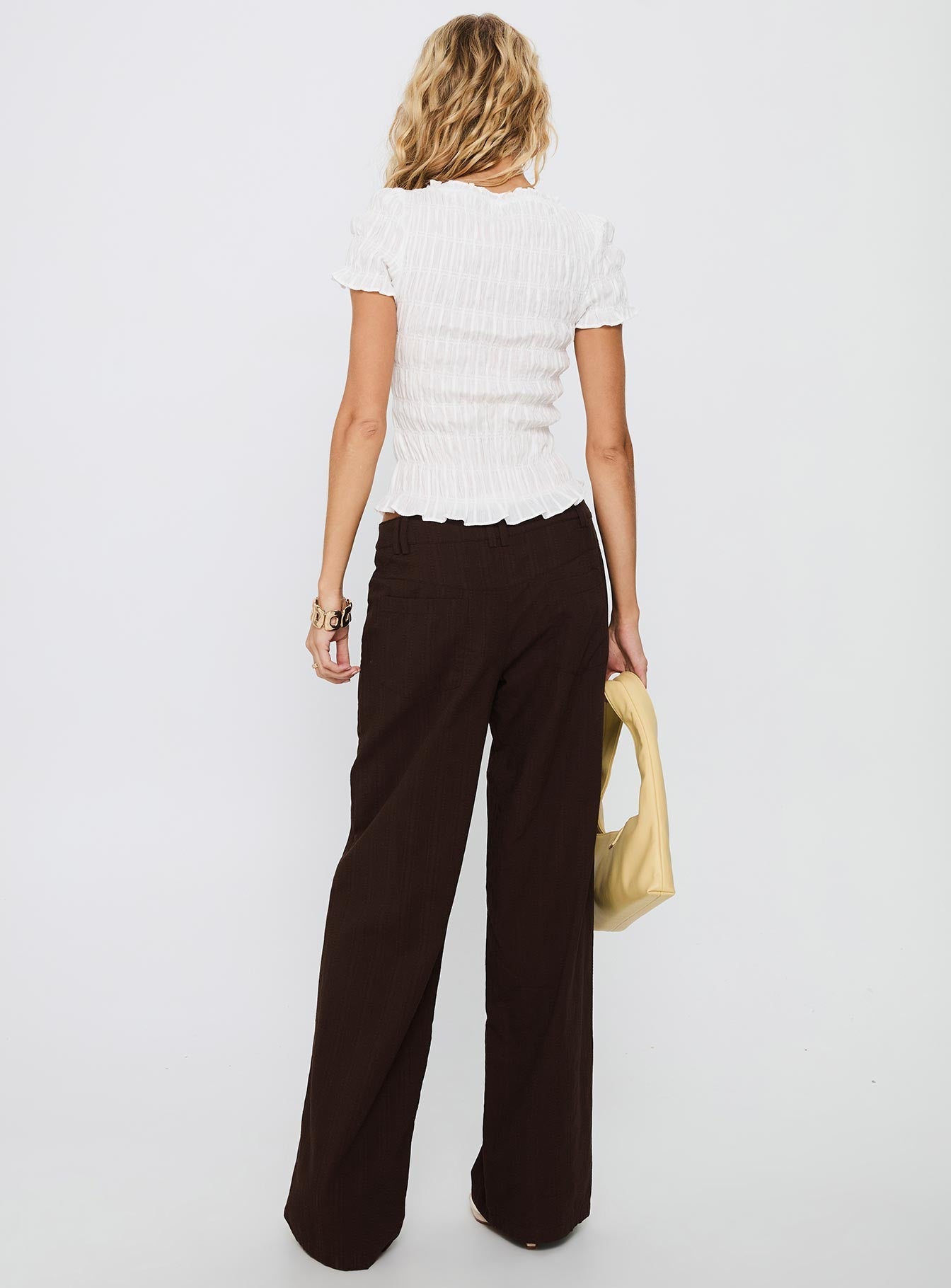 Vendi Low Rise Pant Chocolate