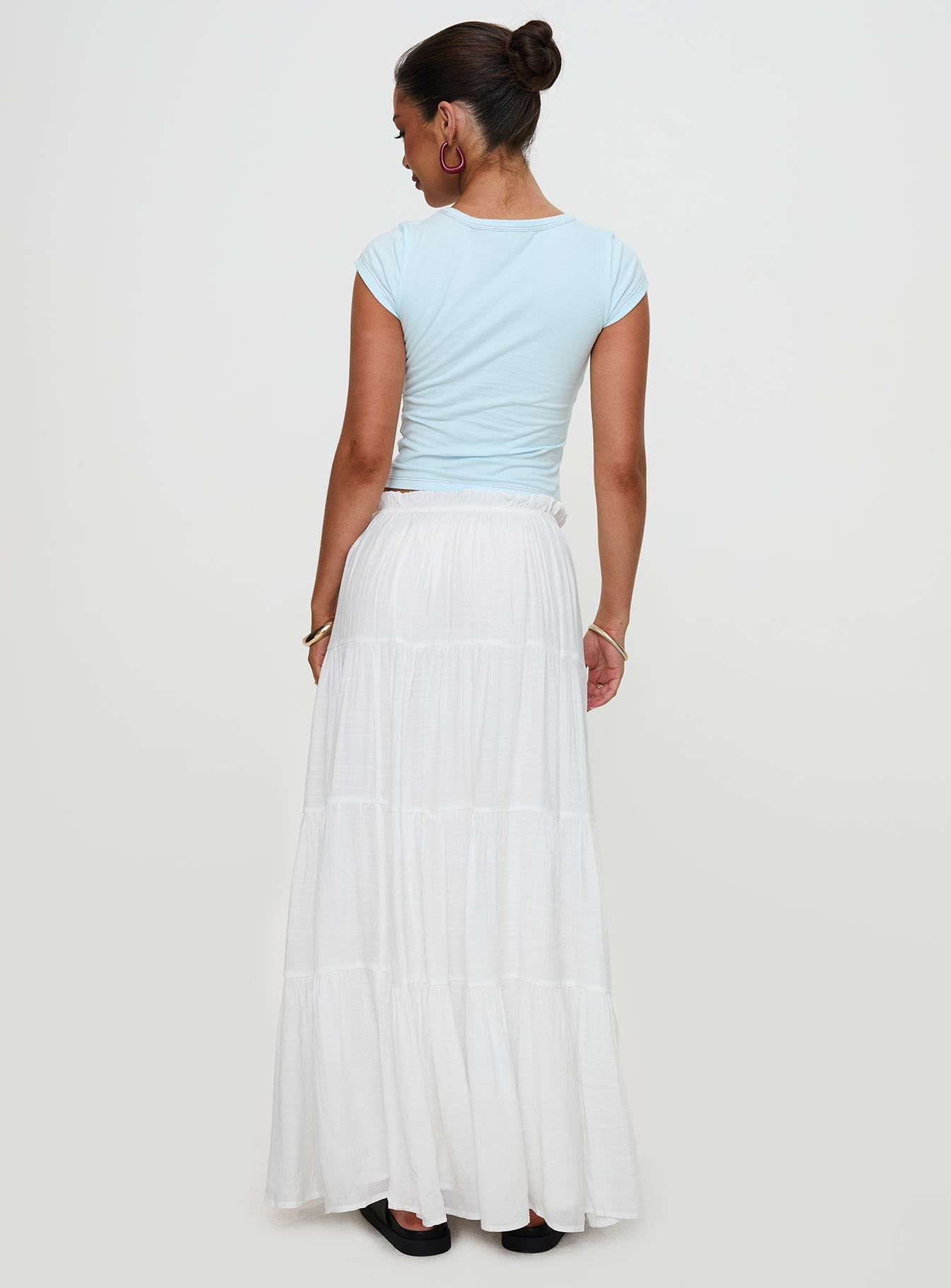 Mya Maxi Skirt White