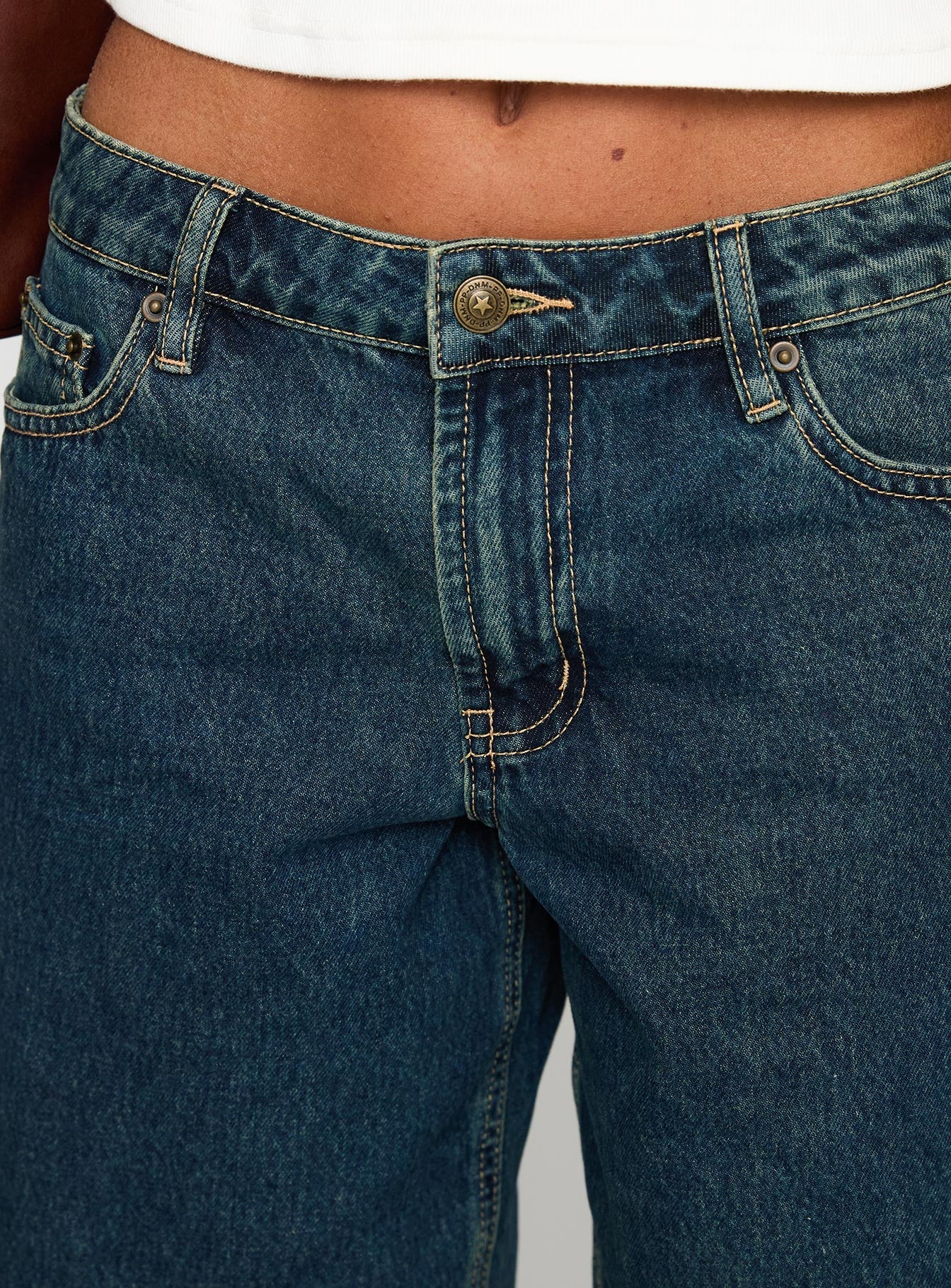 Cult Classic Longline Denim Shorts Vintage Wash