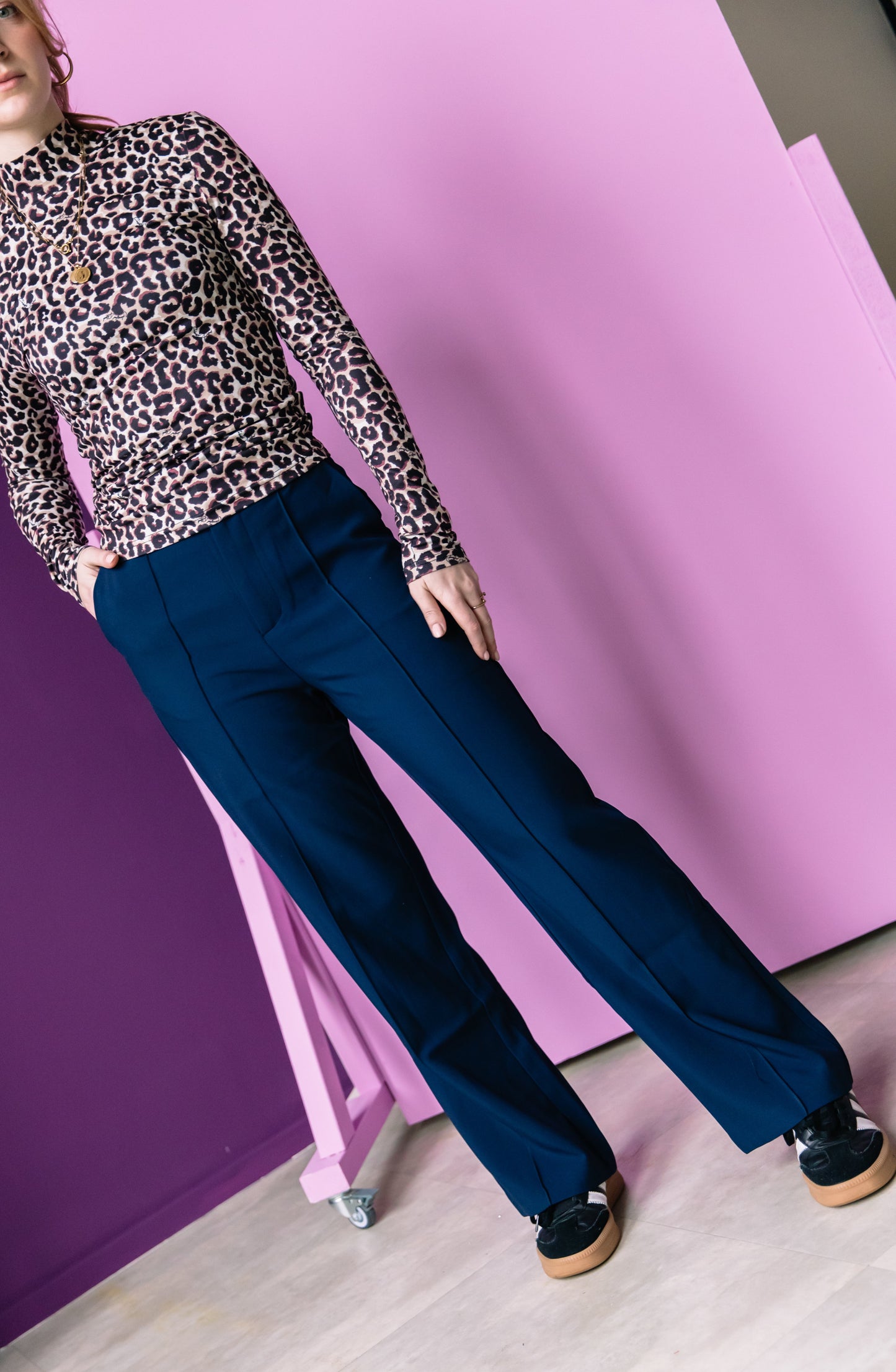 Rus Straigt Pants - Navy