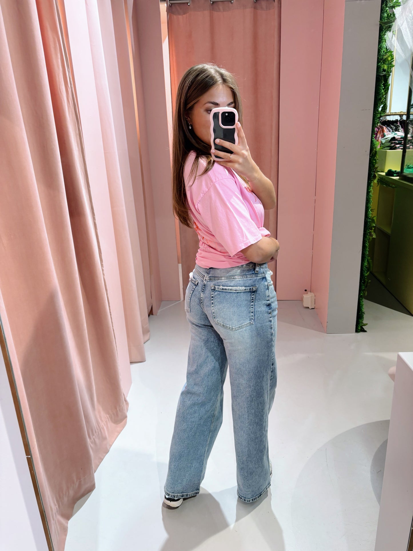 Thavi Wide-leg Jeans - Medium Blue