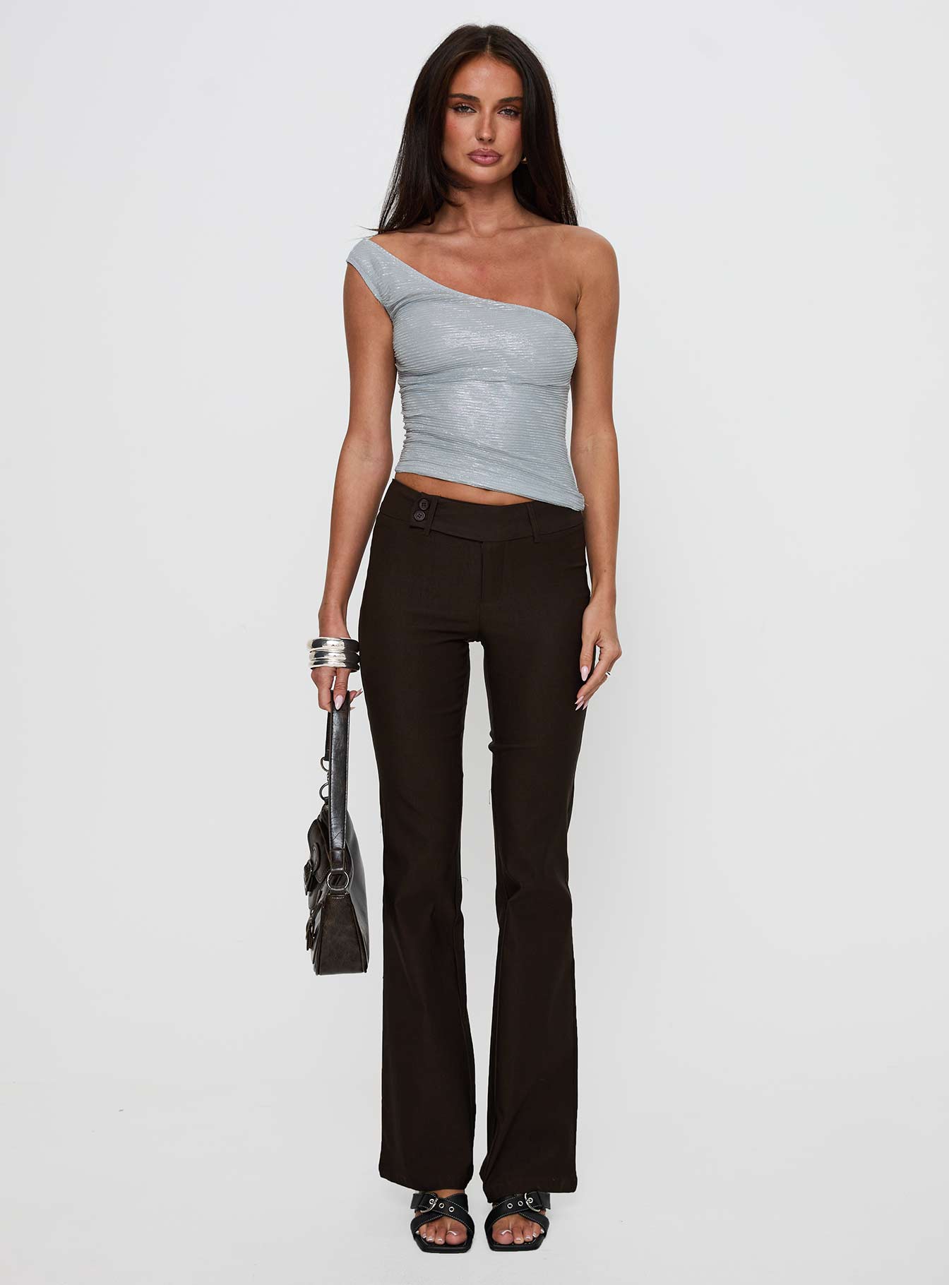 Kinkirk Flared Pants Chocolate